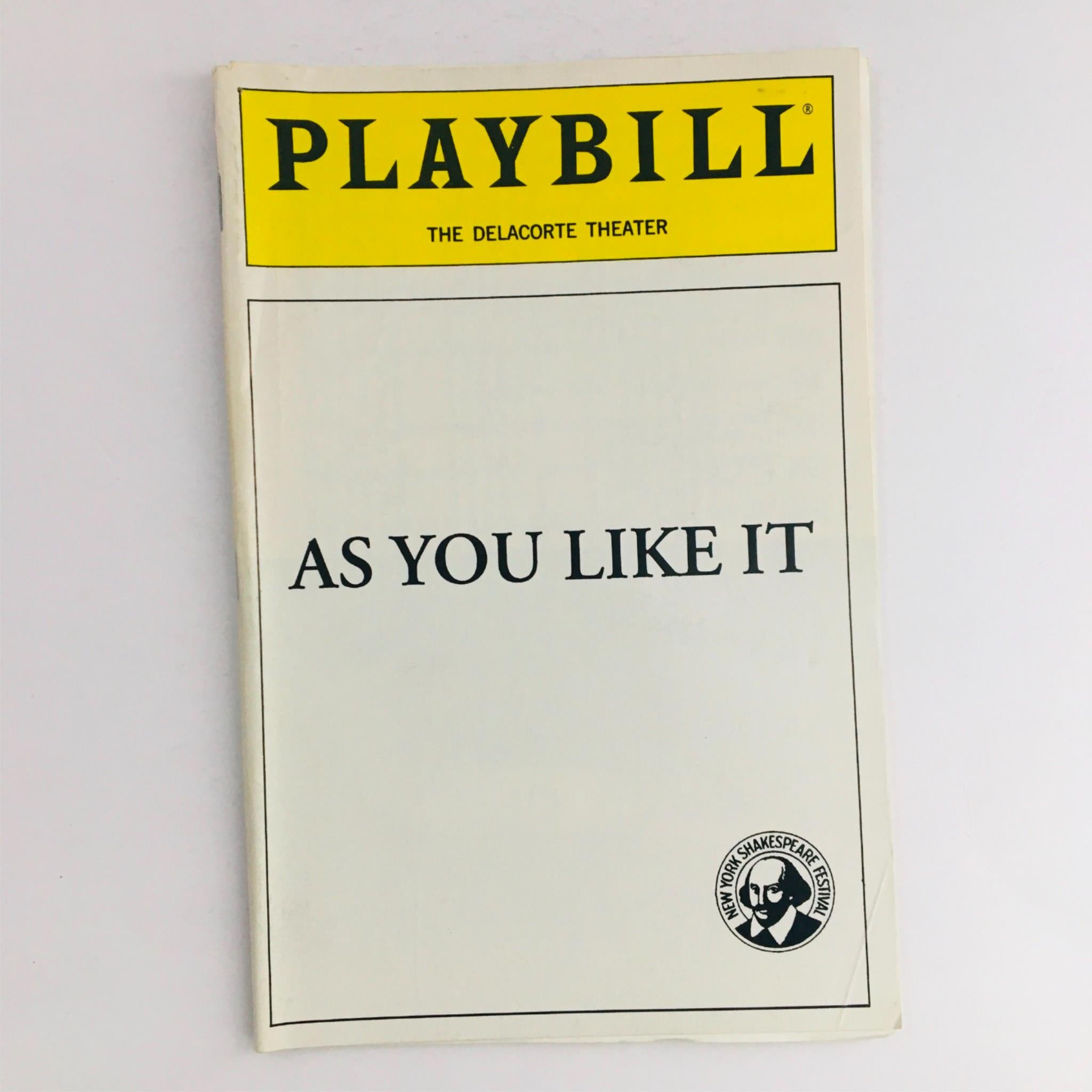 1992 Playbill As You Like It by Adrian Hall at The Delacorte Theatre