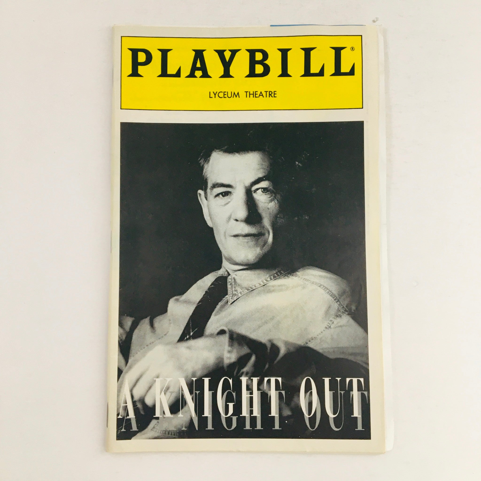 1994 Playbill A Knight Out by Ian McKellen at Lyceum Theatre