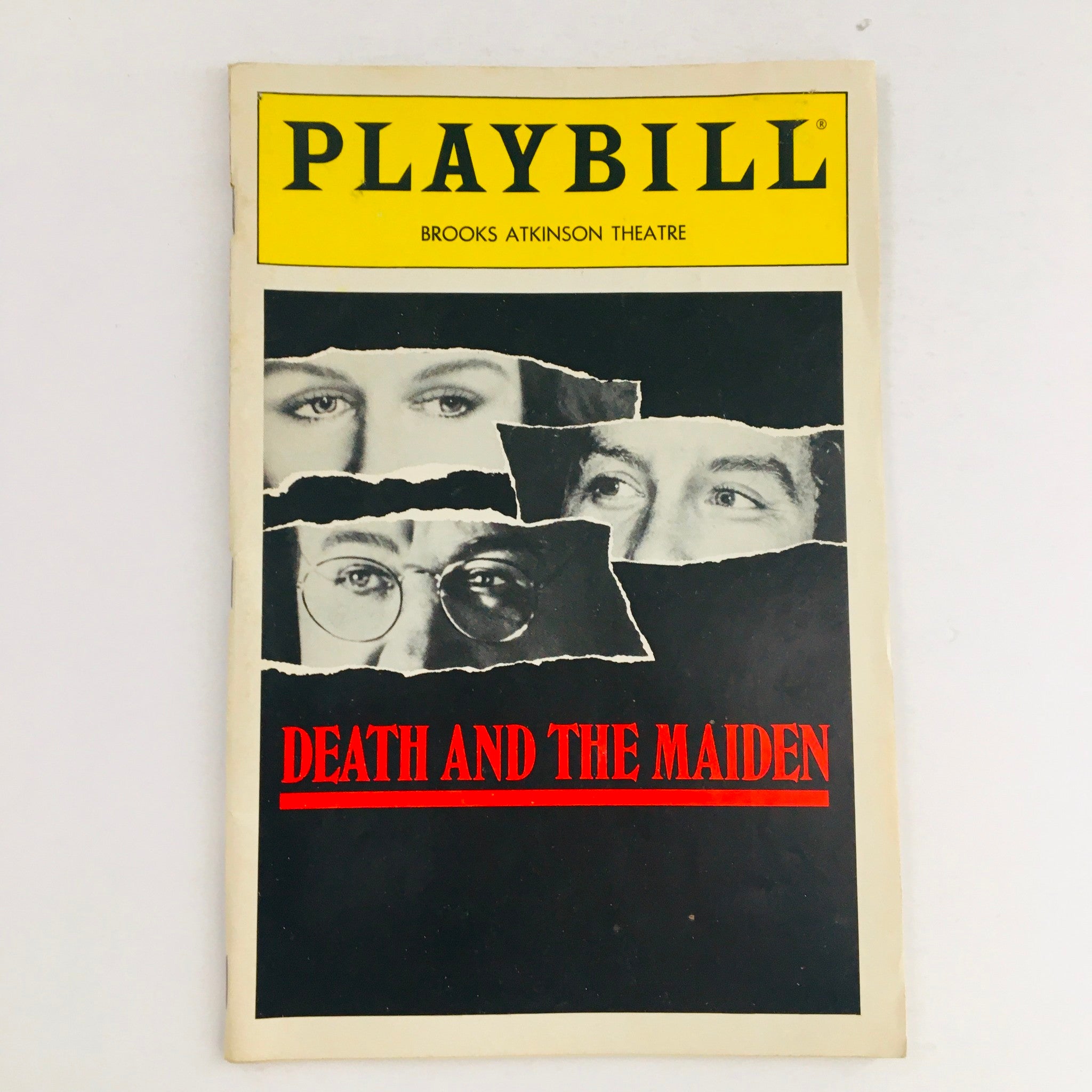 1992 Playbill Death and the Maiden by Mike Nichols at Brooks Atkinsons Theatre