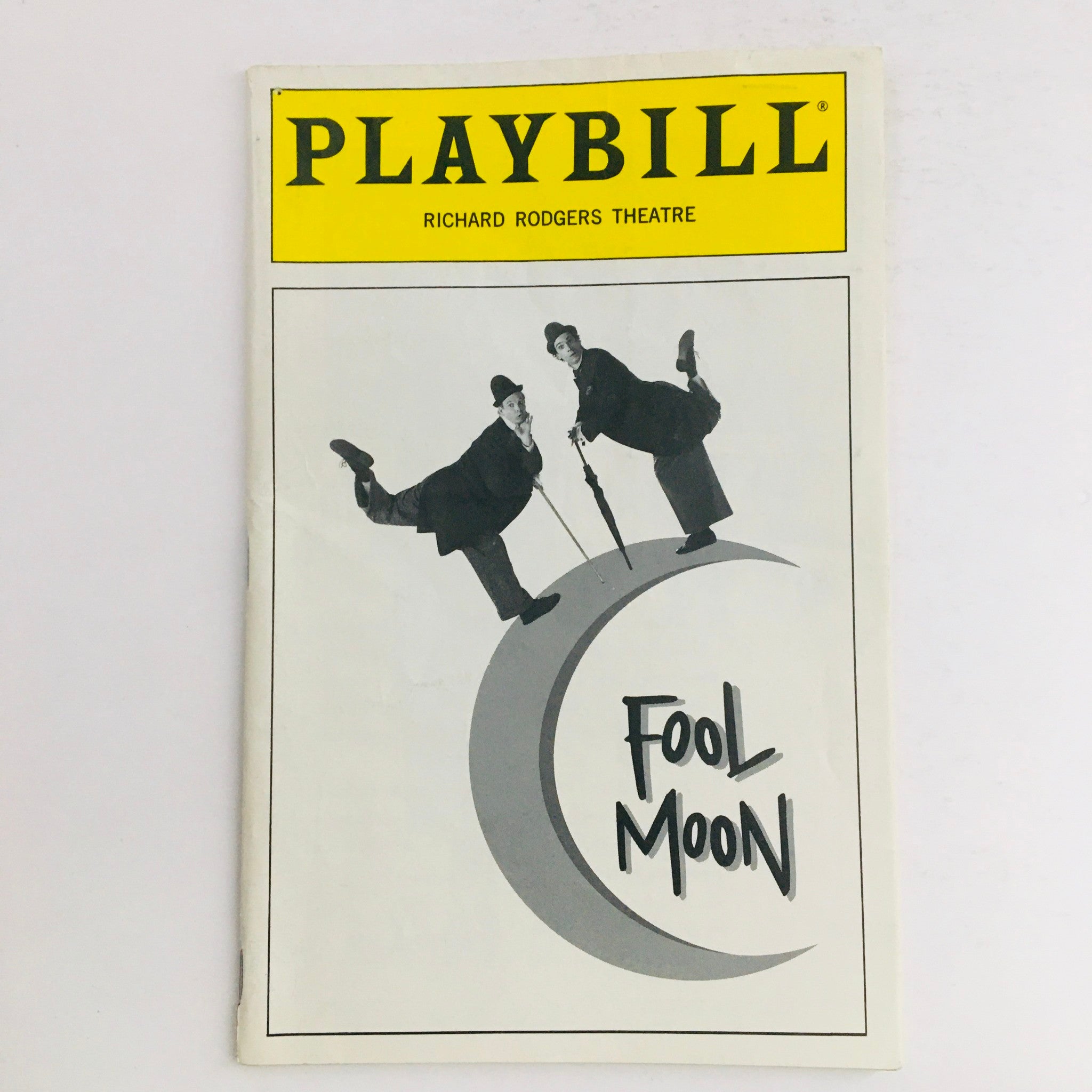 1993 Playbill Fool Moon by Bill Irwin, David Shiner at Richard Rodgers Theatre