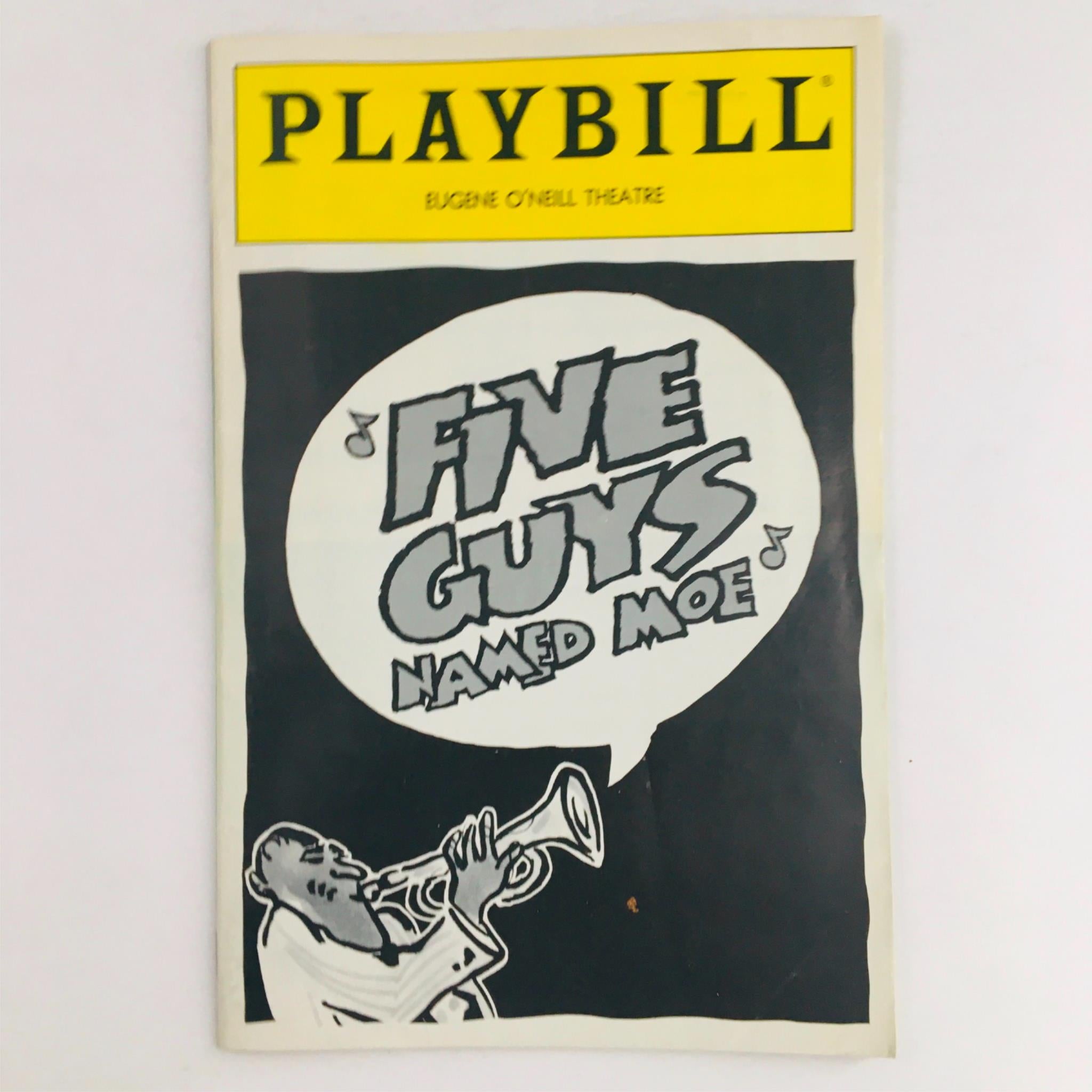 1992 Playbill Five Guys Named Moe by Charles Augins at Eugene O'Neill Theatre