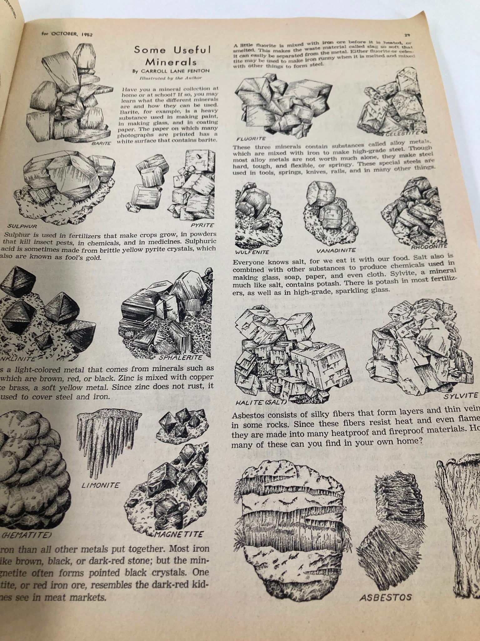 VTG Children's Activities Magazine October 1952 Vol 18 #8 Moulds Character