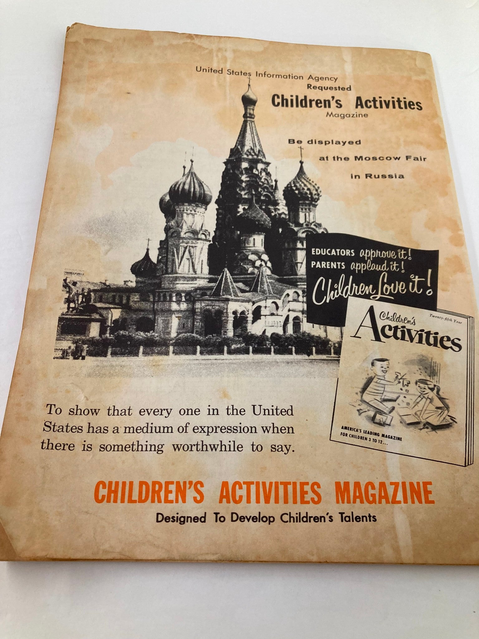 VTG Children's Activities Magazine September 1959 Summer Into Autumn