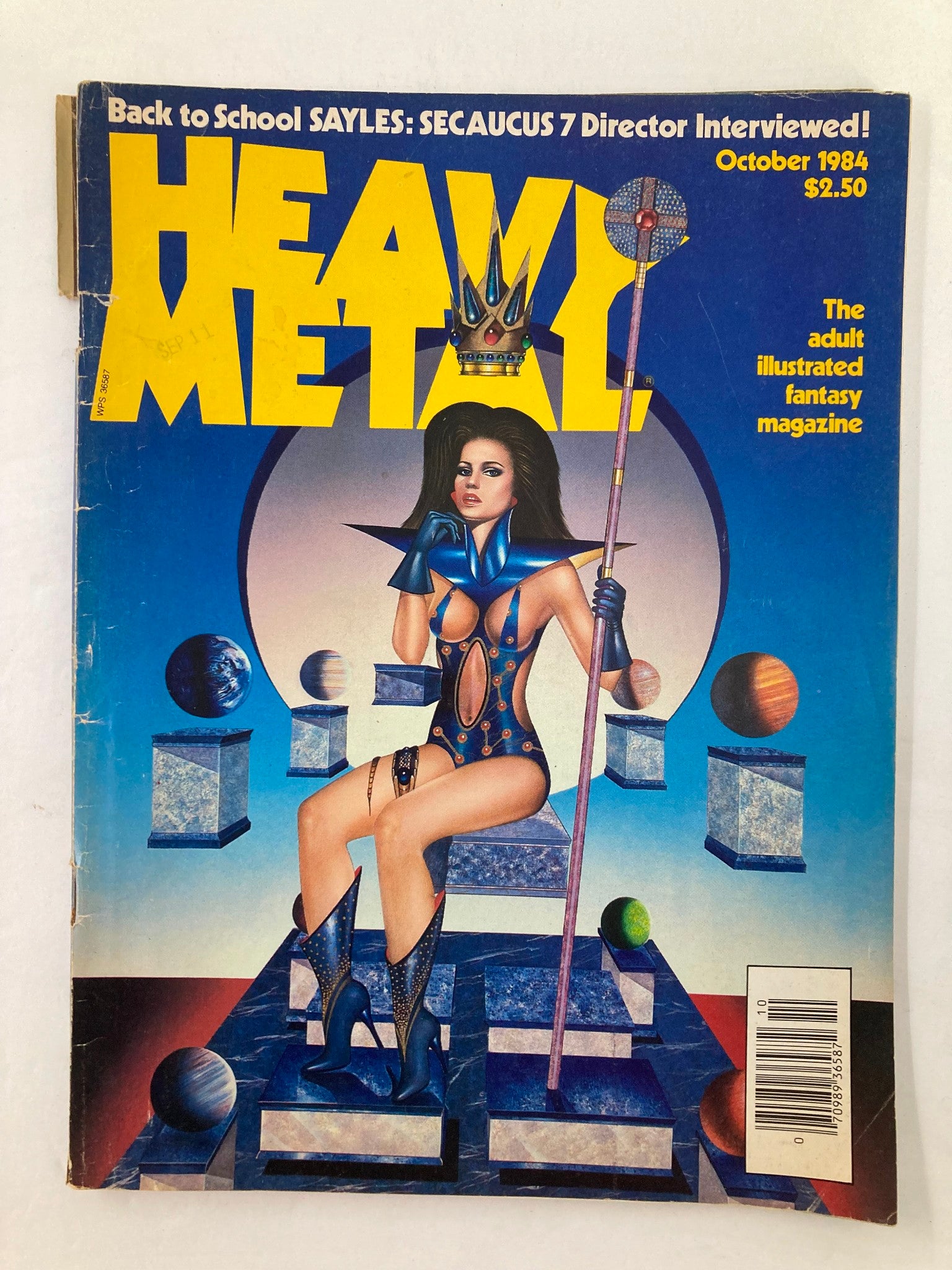 VTG Heavy Metal Magazine October 1984 Vol 8 #7 The Great Passage No Label