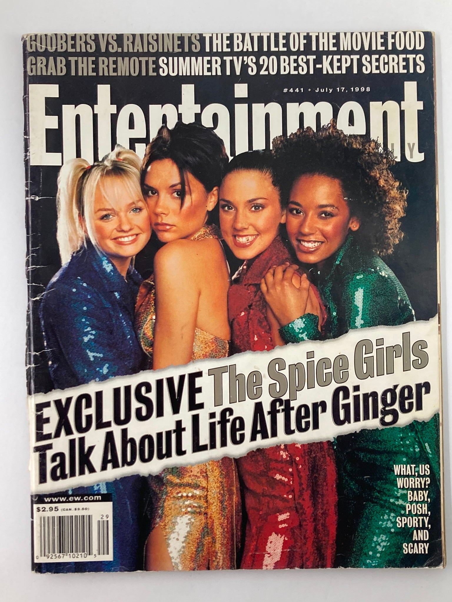 Entertainment Weekly Magazine July 17 1998 #441 The Spice Girls No Label