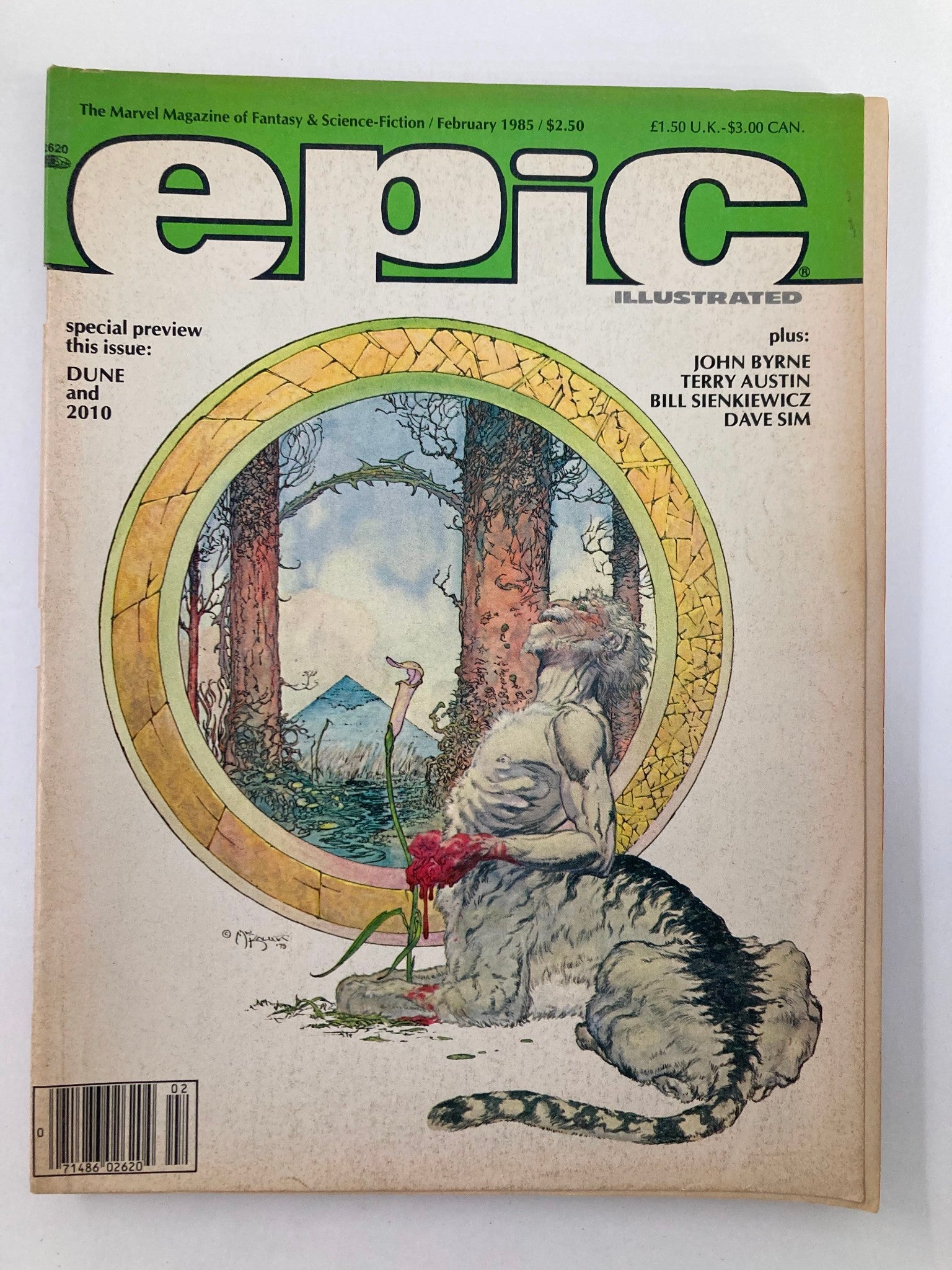 VTG Epic Illustarted Magazine February 1985 Vol 1 #28 Dune and 2010 No Label