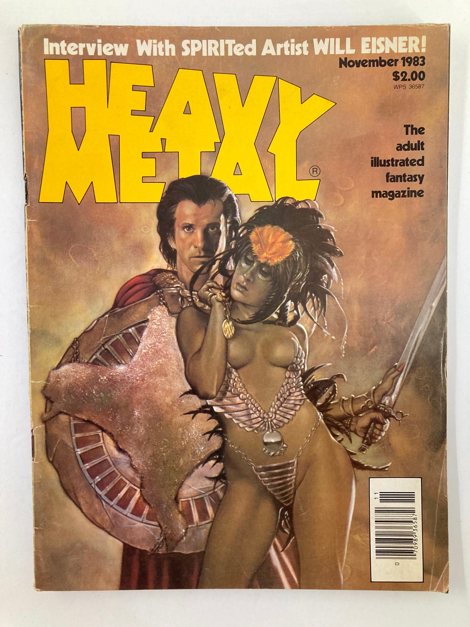 VTG Heavy Metal Magazine November 1983 Cover Photo by David Dorman No Label