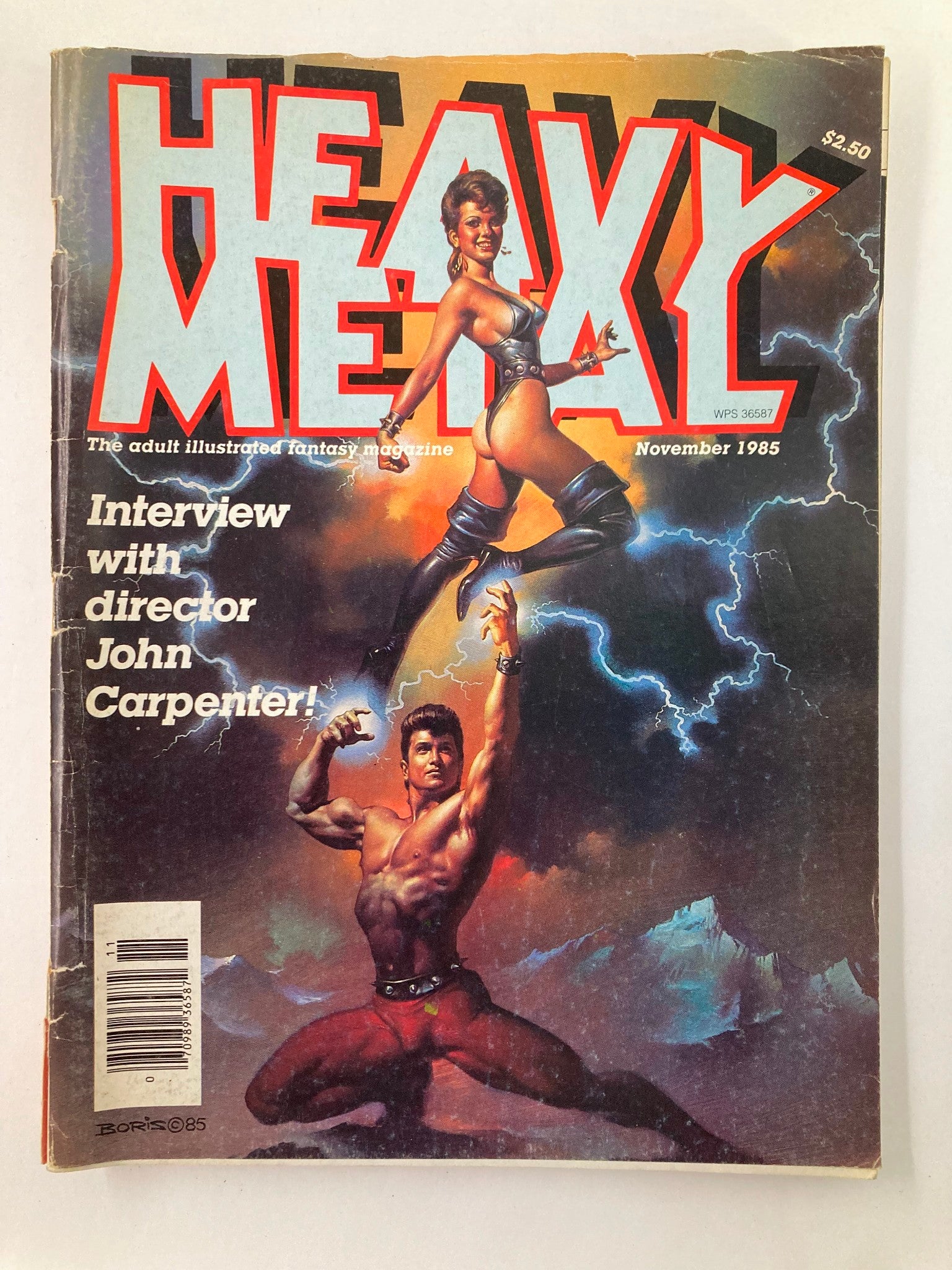 VTG Heavy Metal Magazine November 1985 Vol 9 #8 The Jealous God No Label