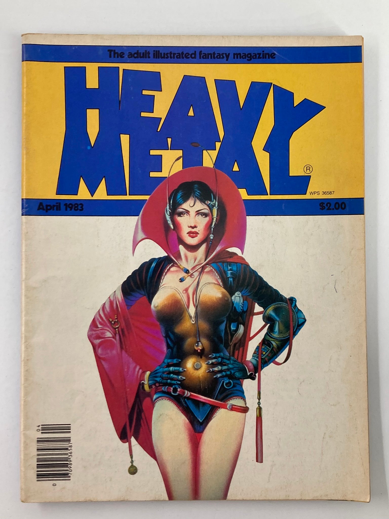 VTG Heavy Metal Magazine April 1983 Vol 7 #1 Cover by Chris Achilleos No Label