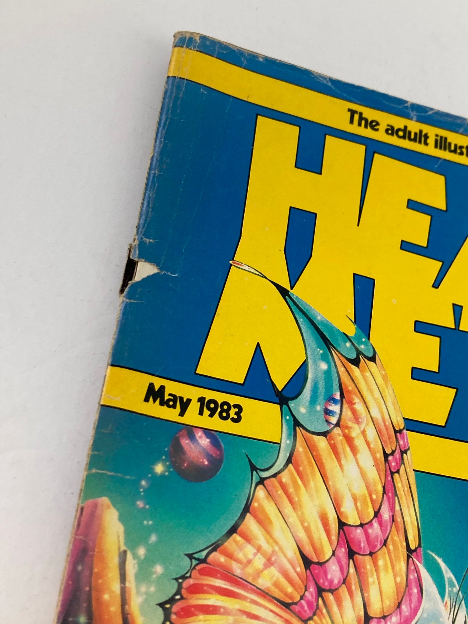 VTG Heavy Metal Magazine May 1983 Vol 7 #2 Front Cover by Frank Riley No Label