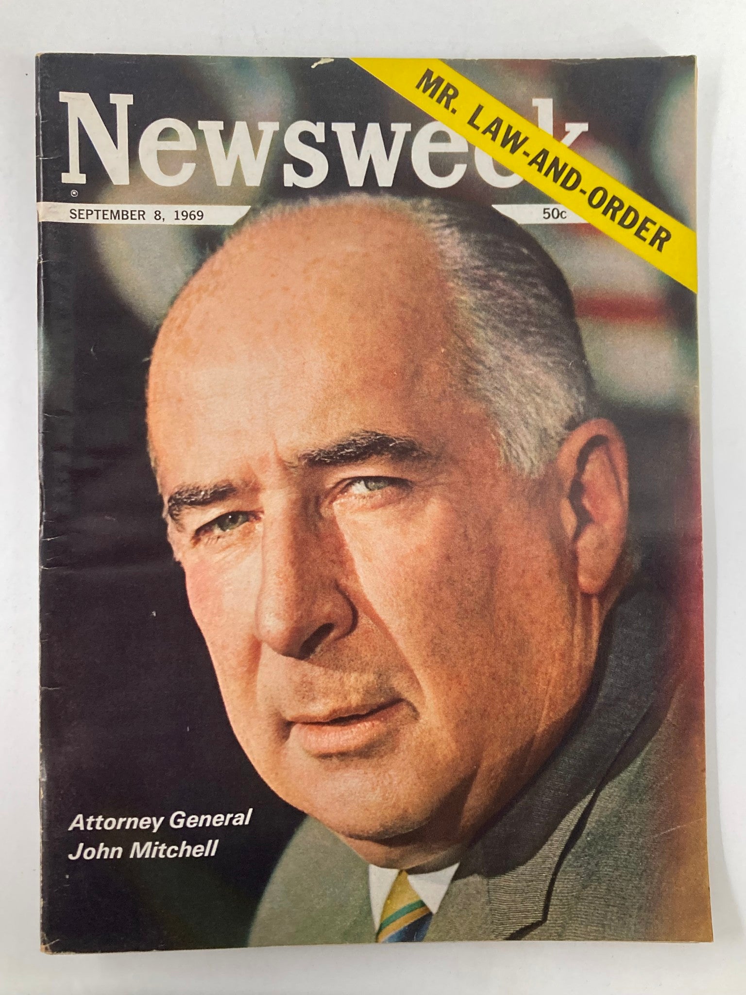 VTG Newsweek Magazine September 8 1969 Atty. General John Mitchell No Label