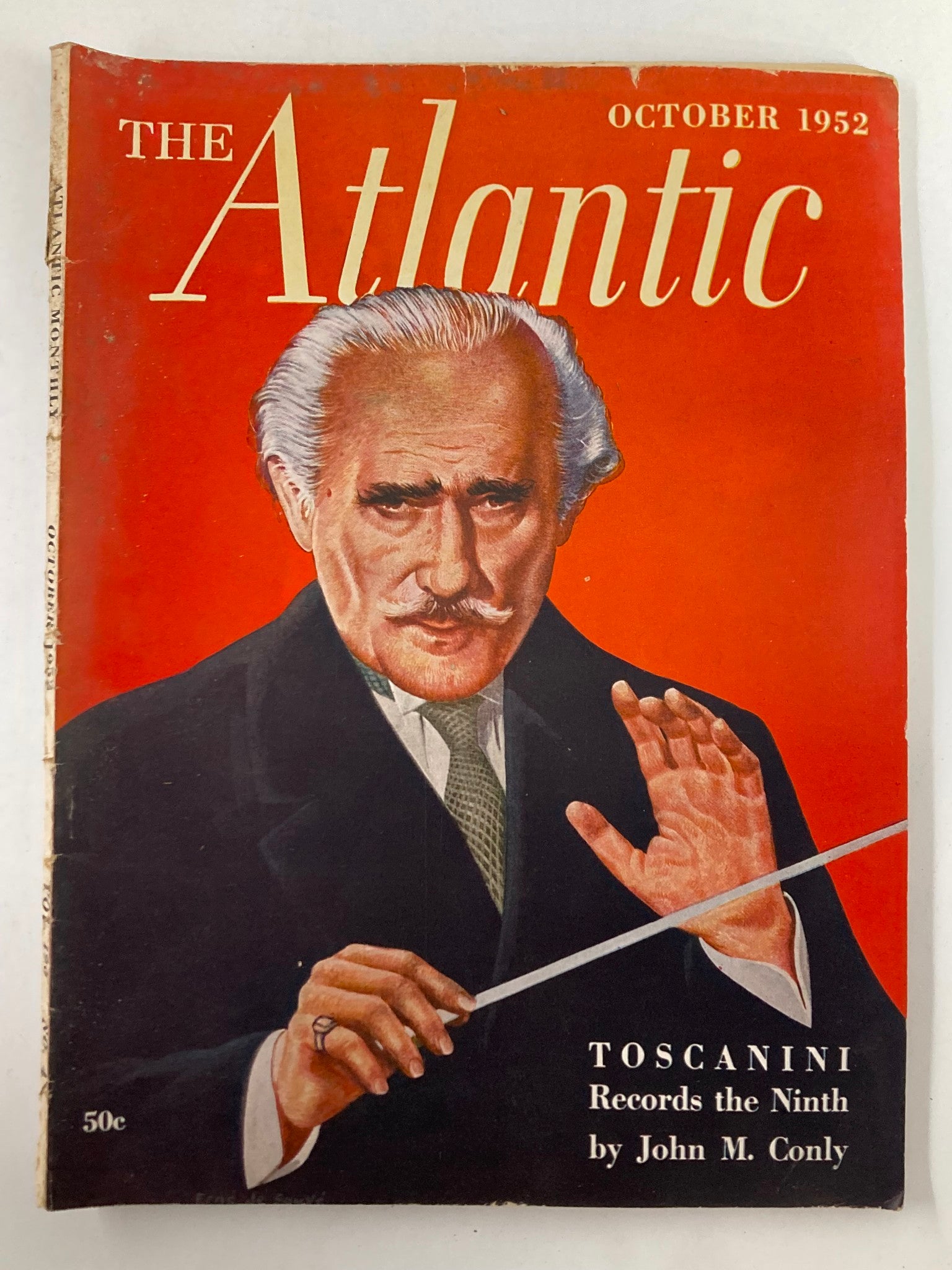 VTG The Atlantic Magazine October 1952 Arturo Toscanini Records Ninth No Label