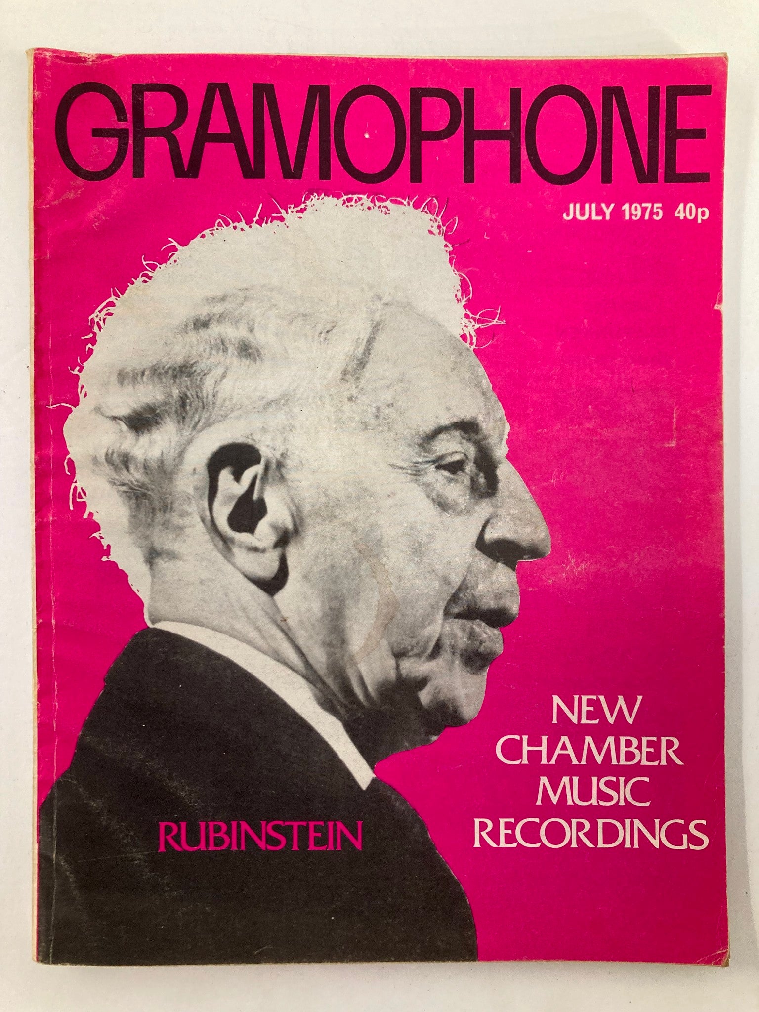 VTG Gramophone Magazine July 1975 Vol 53 #626 Arthur Rubinstein No Label