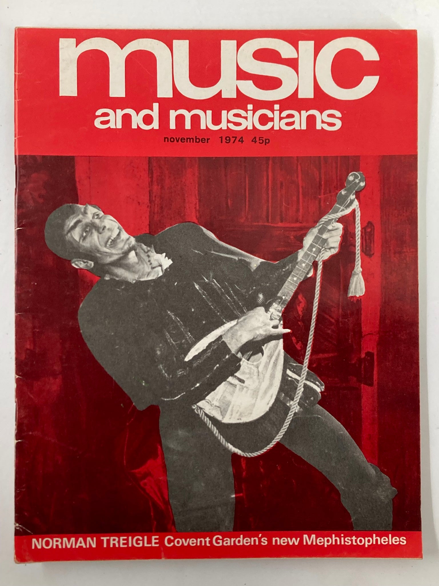 VTG Music & Musicians Magazine November 1974 #267 Norman Treigle No Label