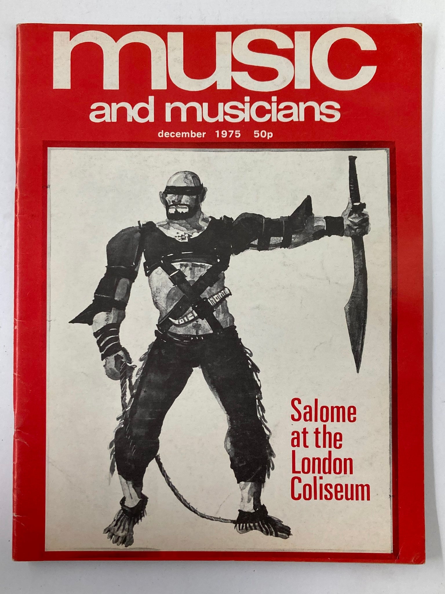 VTG Music & Musicians Magazine December 1975 Salone at London Coliseum No Label