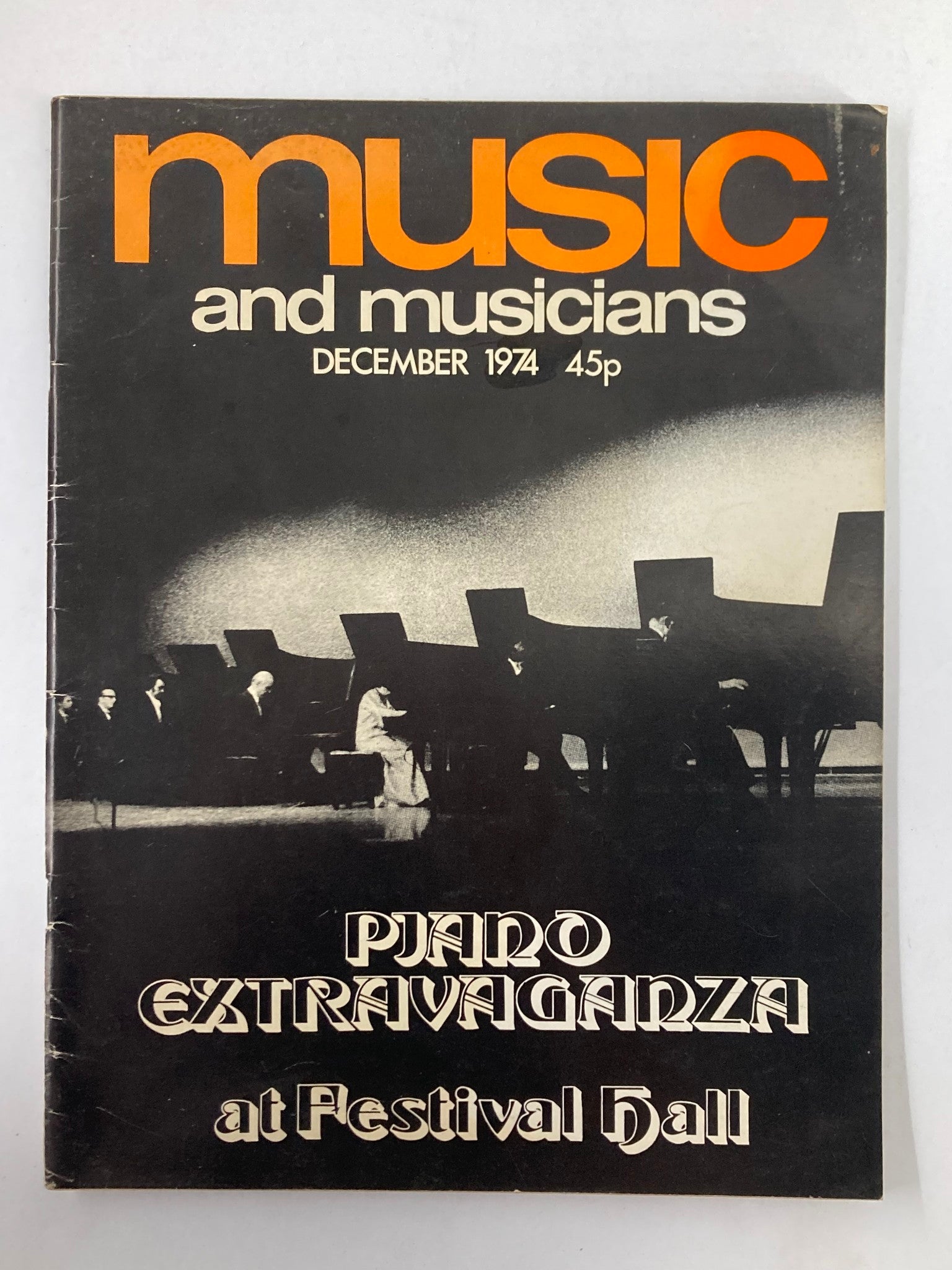 VTG Music & Musicians Magazine December 1974 Piano Extravaganza No Label