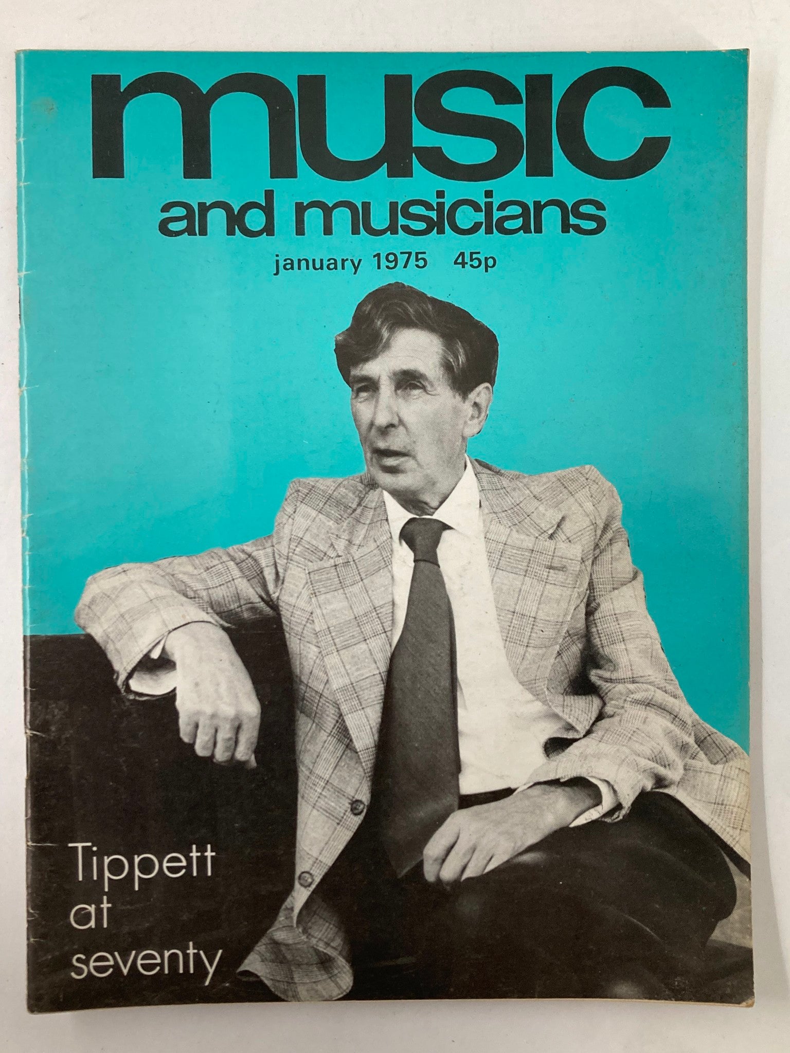 VTG Music & Musicians Magazine January 1975 Vol 23 #5 Michael Tippett No Label