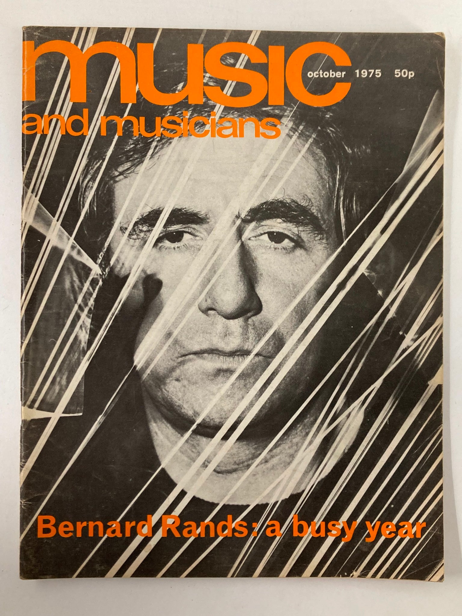 VTG Music & Musicians Magazine October 1975 Vol 24 #2 Bernard Rands No Label