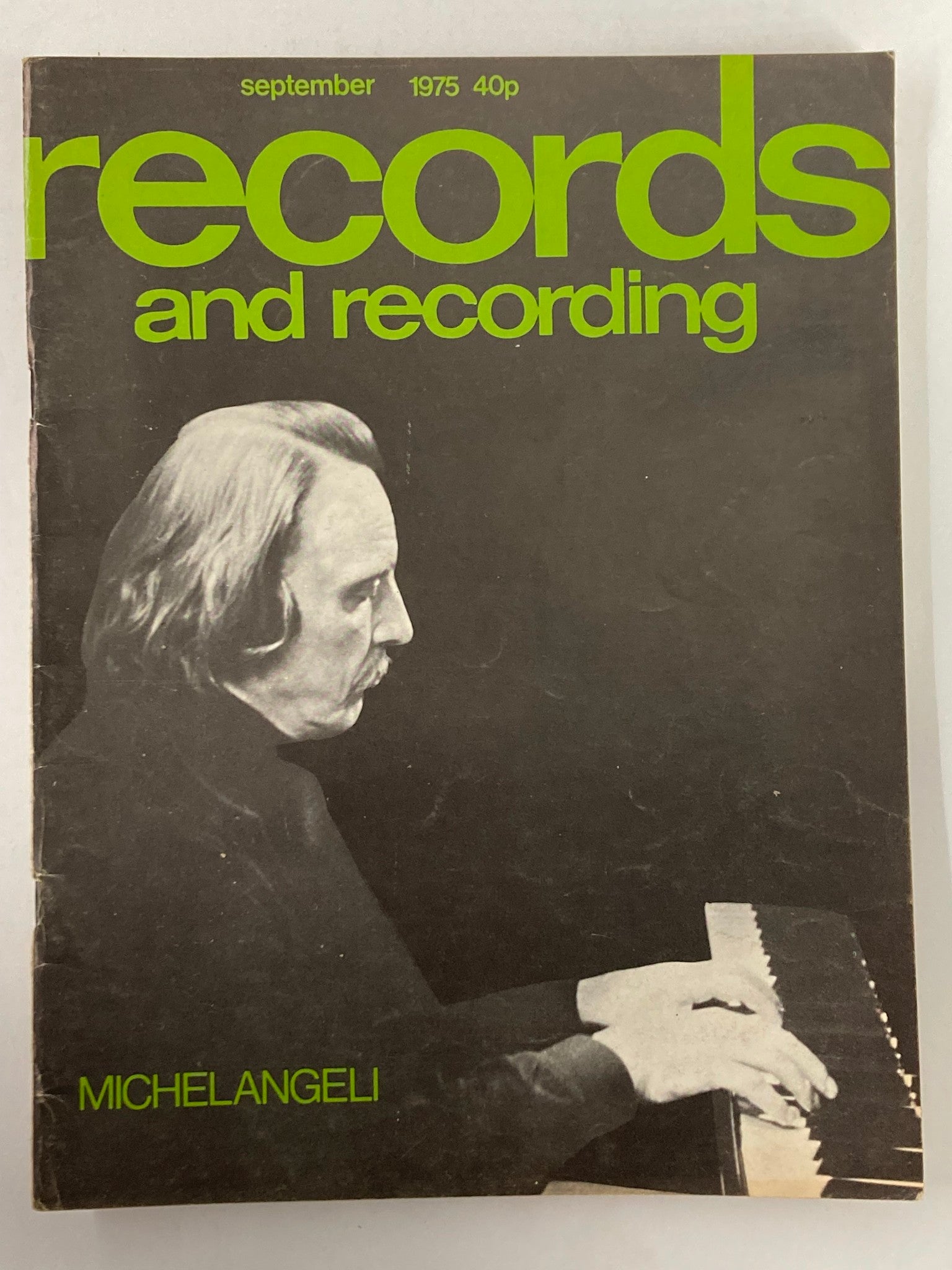 VTG Records & Recordings Magazine September 1975 Michelangeli No Label