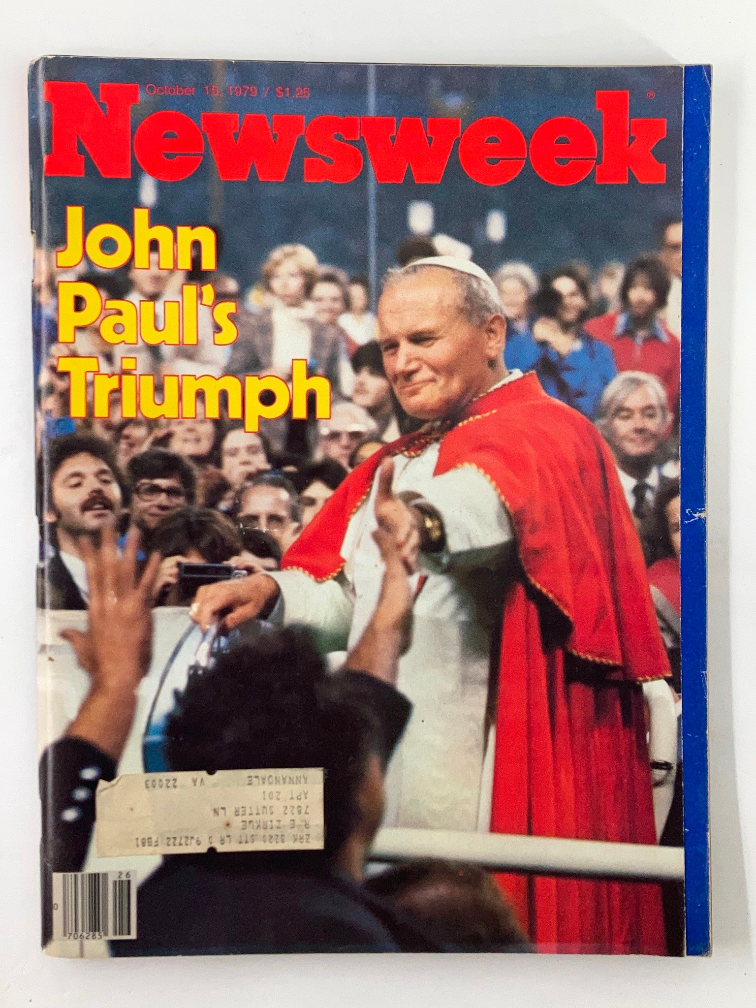 VTG Newsweek Magazine October 15 1979 Pope John Paul's Triumph