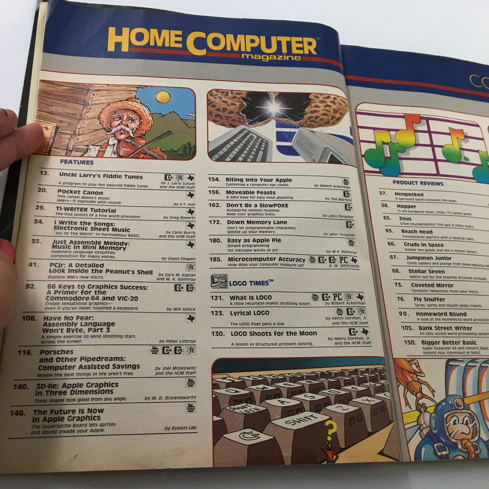 Home Computer Magazine Vol. 4 No. 1 Look Inside The Peanut Shell No Label