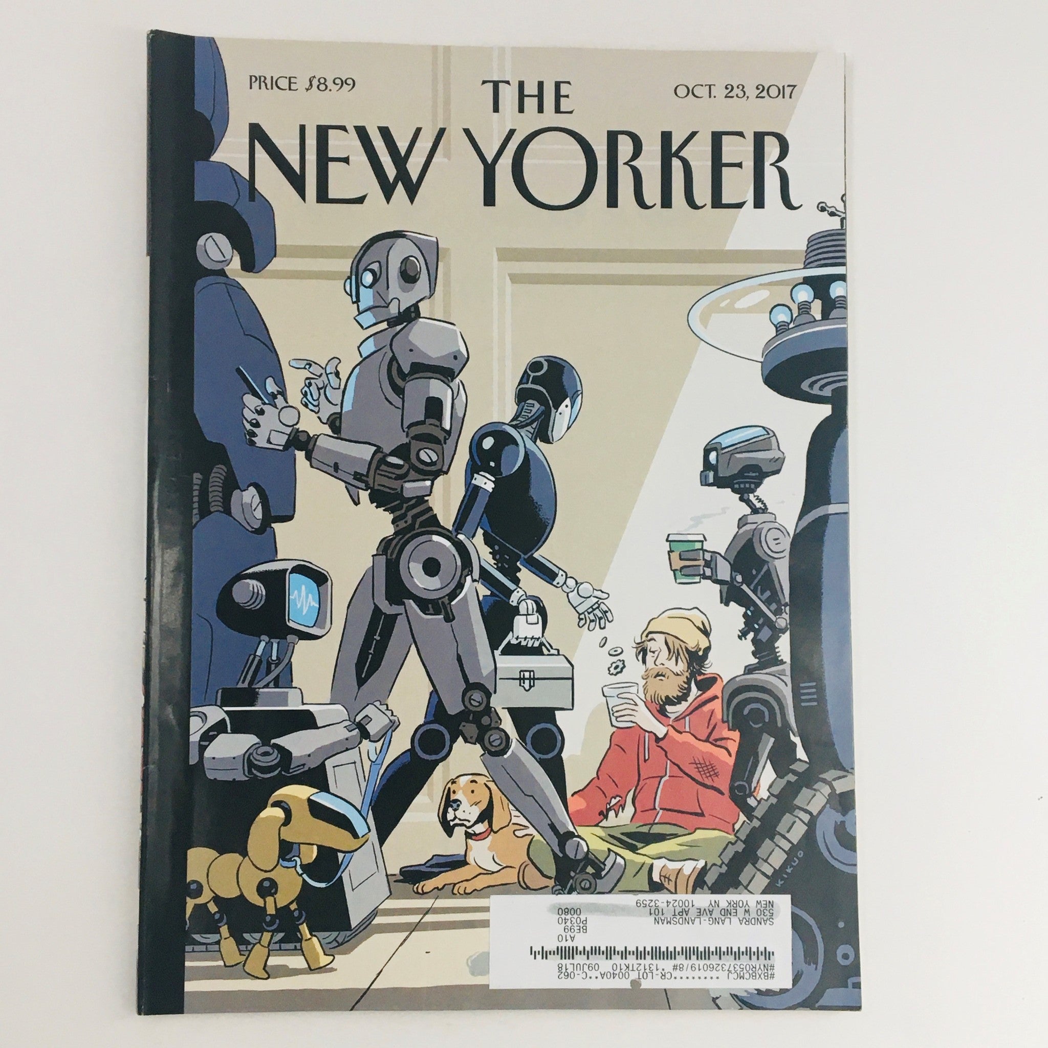 The New Yorker October 23 2017 Full Magazine Theme Cover by R. Kikuo Johnson VG