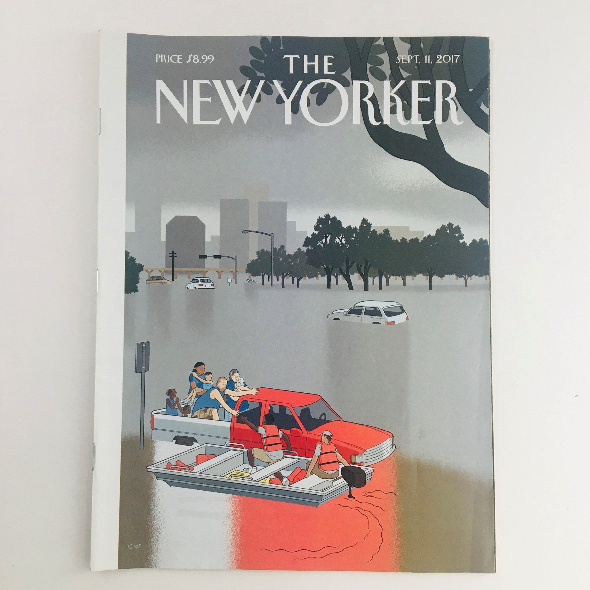 The New Yorker September 11 2017 Full Magazine Theme Cover by Chris Ware VG