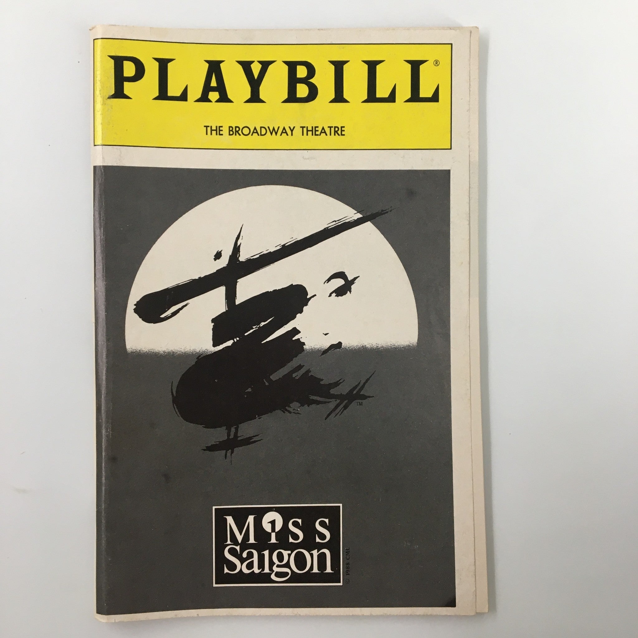 1991 Playbill The Broadway Theatre Miss Saigon Musical by Nicholas Hytner