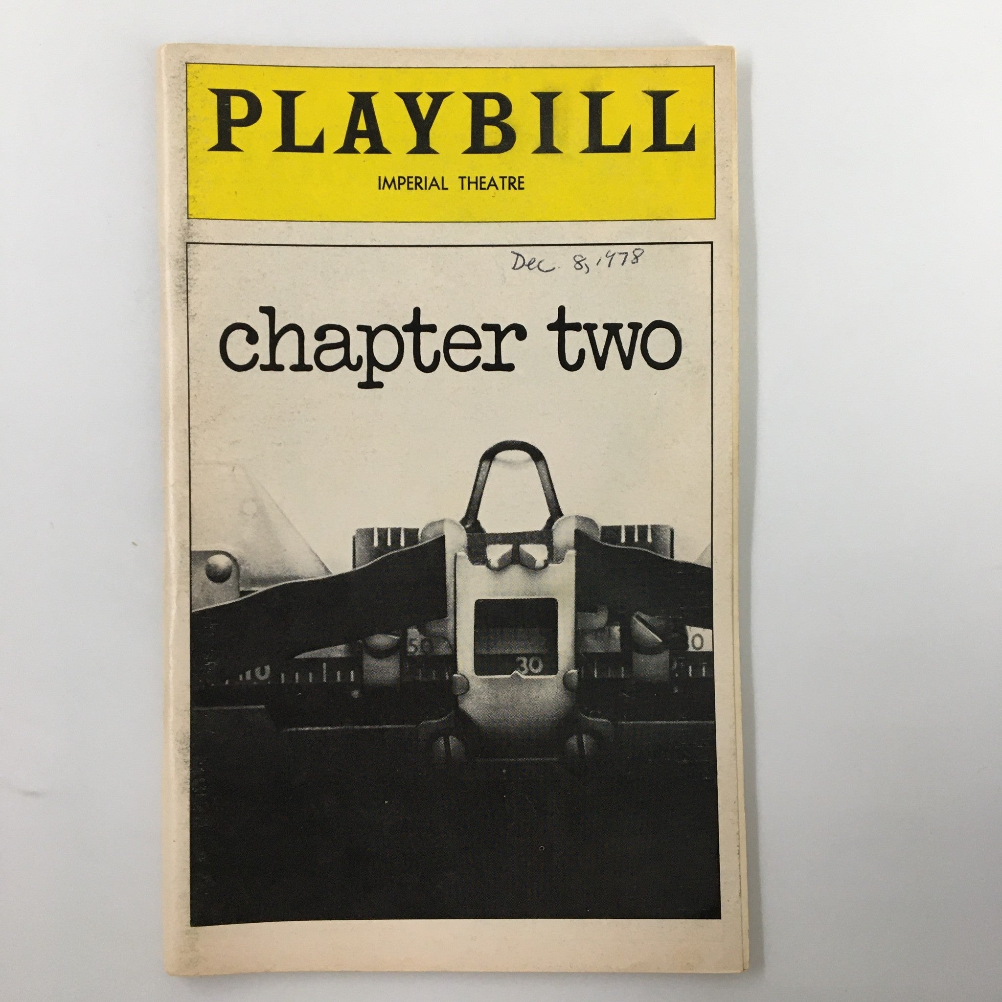 1978 Playbill Imperial Theatre Neil Simon's Chapter Two by Herbert Ross