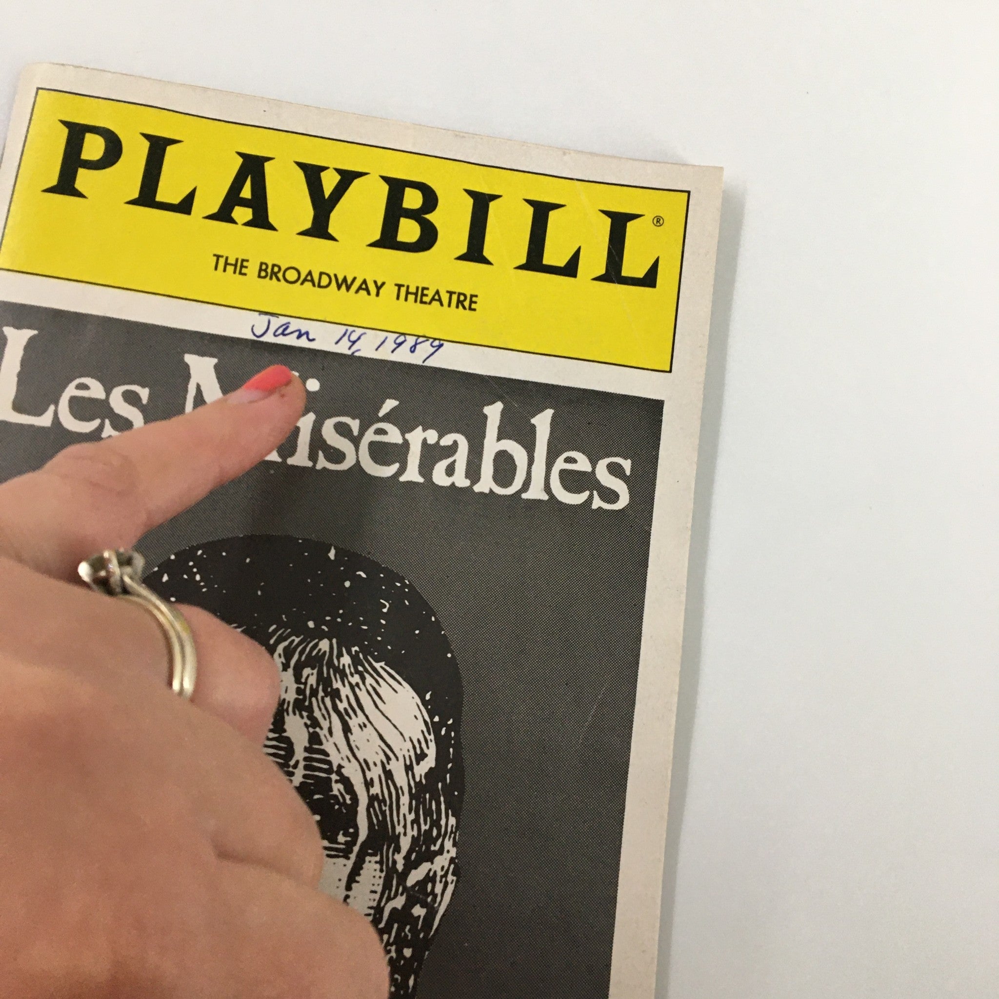 1989 Playbill Broadway Theatre A Musical Les Mesirables by John Caird