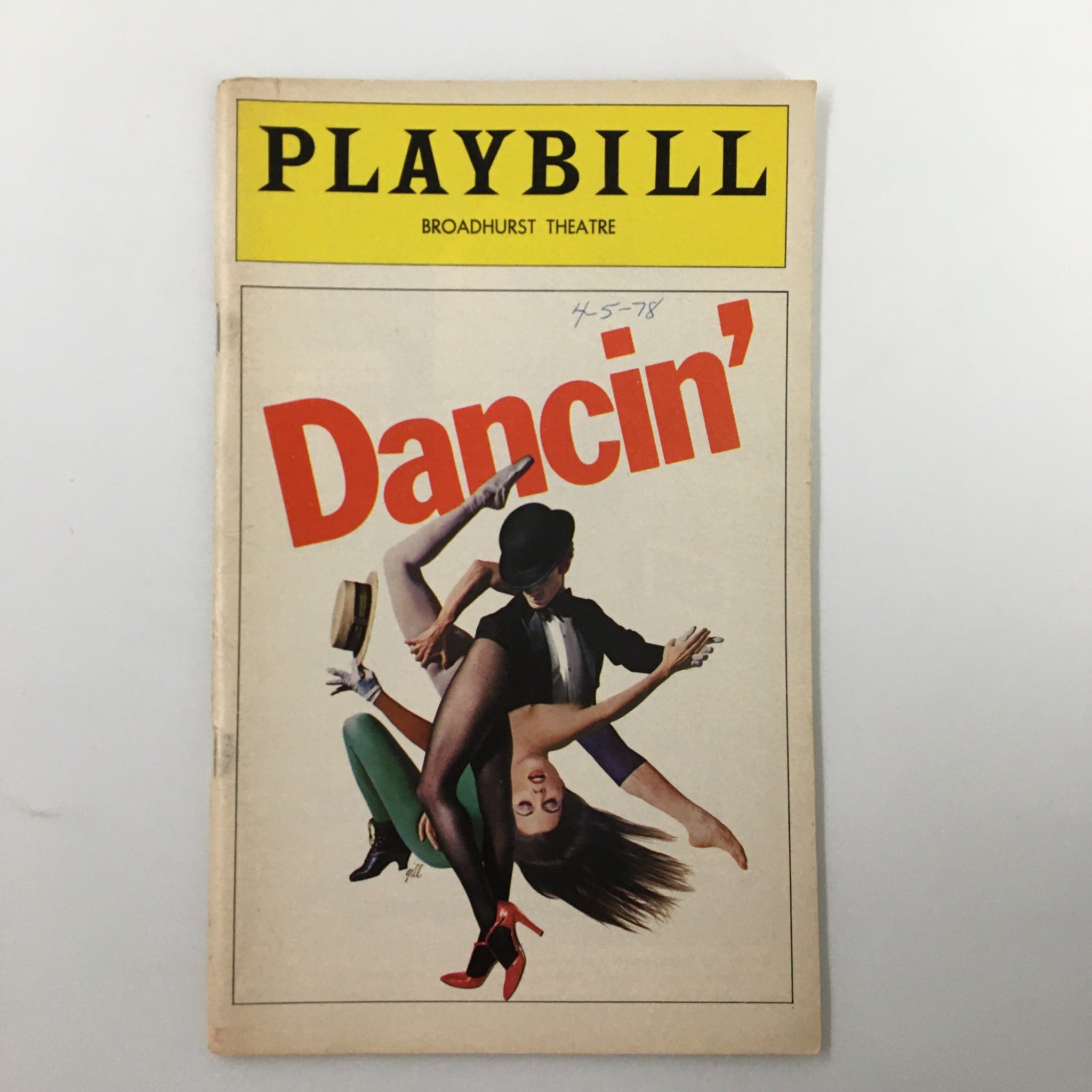 1978 Playbill Broadhurst Theatre Dancin' A Musical Entertainment by Bob Fosse