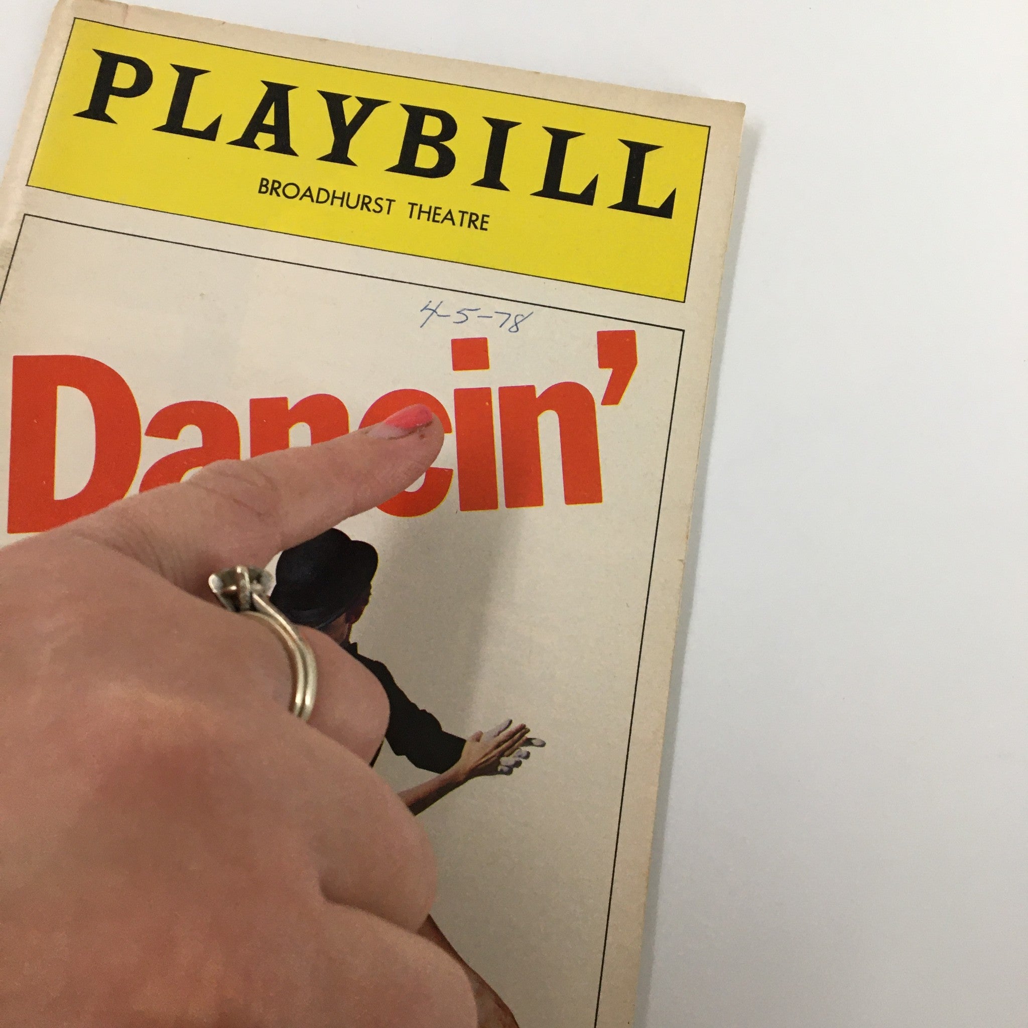 1978 Playbill Broadhurst Theatre Dancin' A Musical Entertainment by Bob Fosse