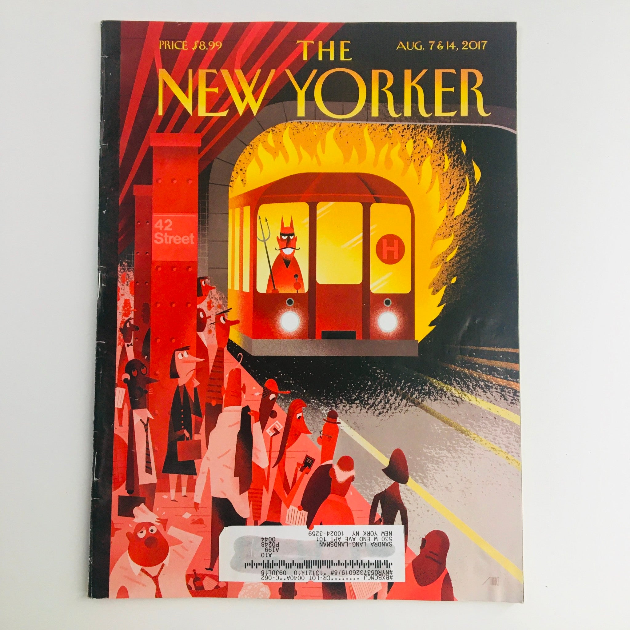 The New Yorker August 7 2017 Full Magazine Theme Cover by Bob Staake VG