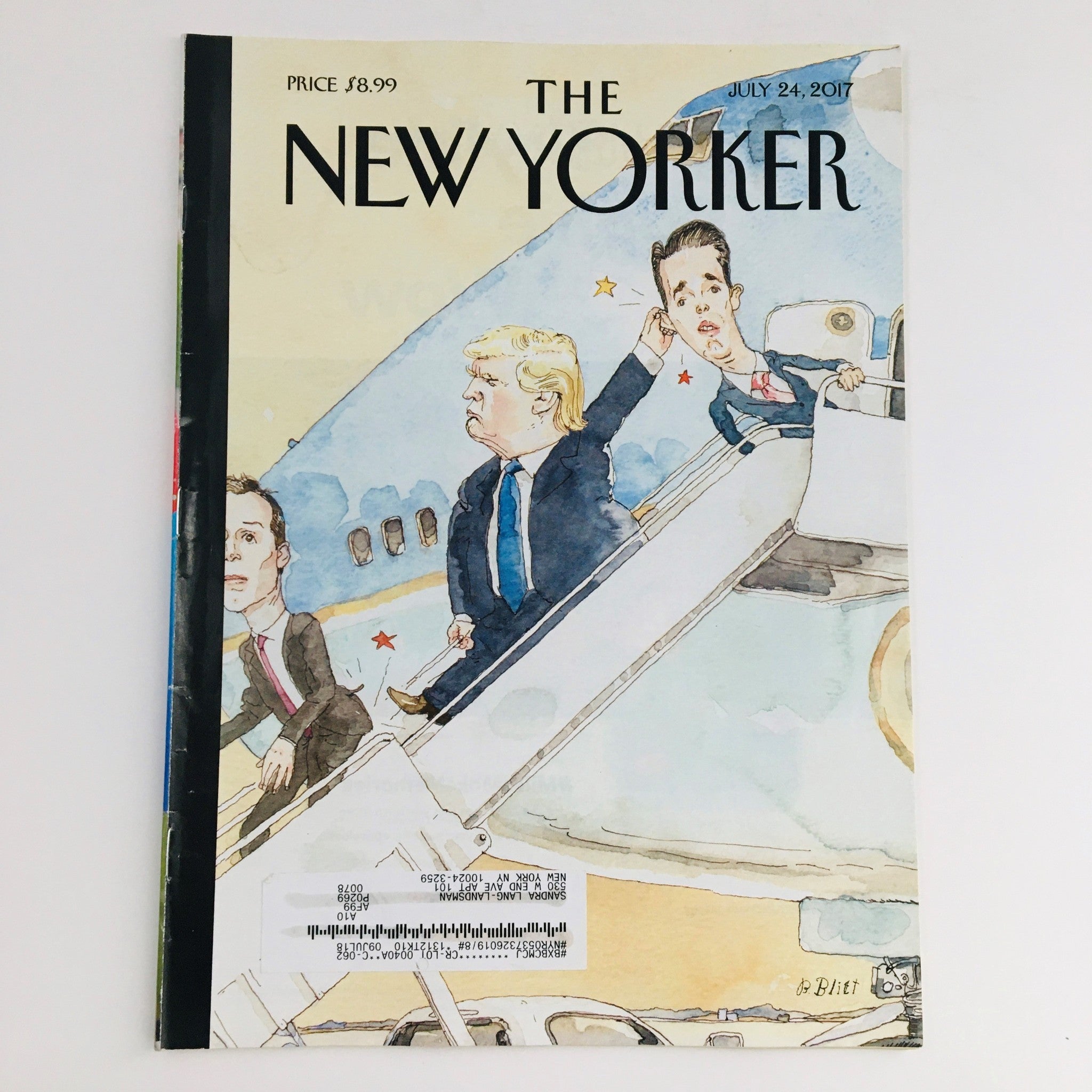 The New Yorker Magazine July 24 2017 Donald Trump Cover by Barry Blitt VG