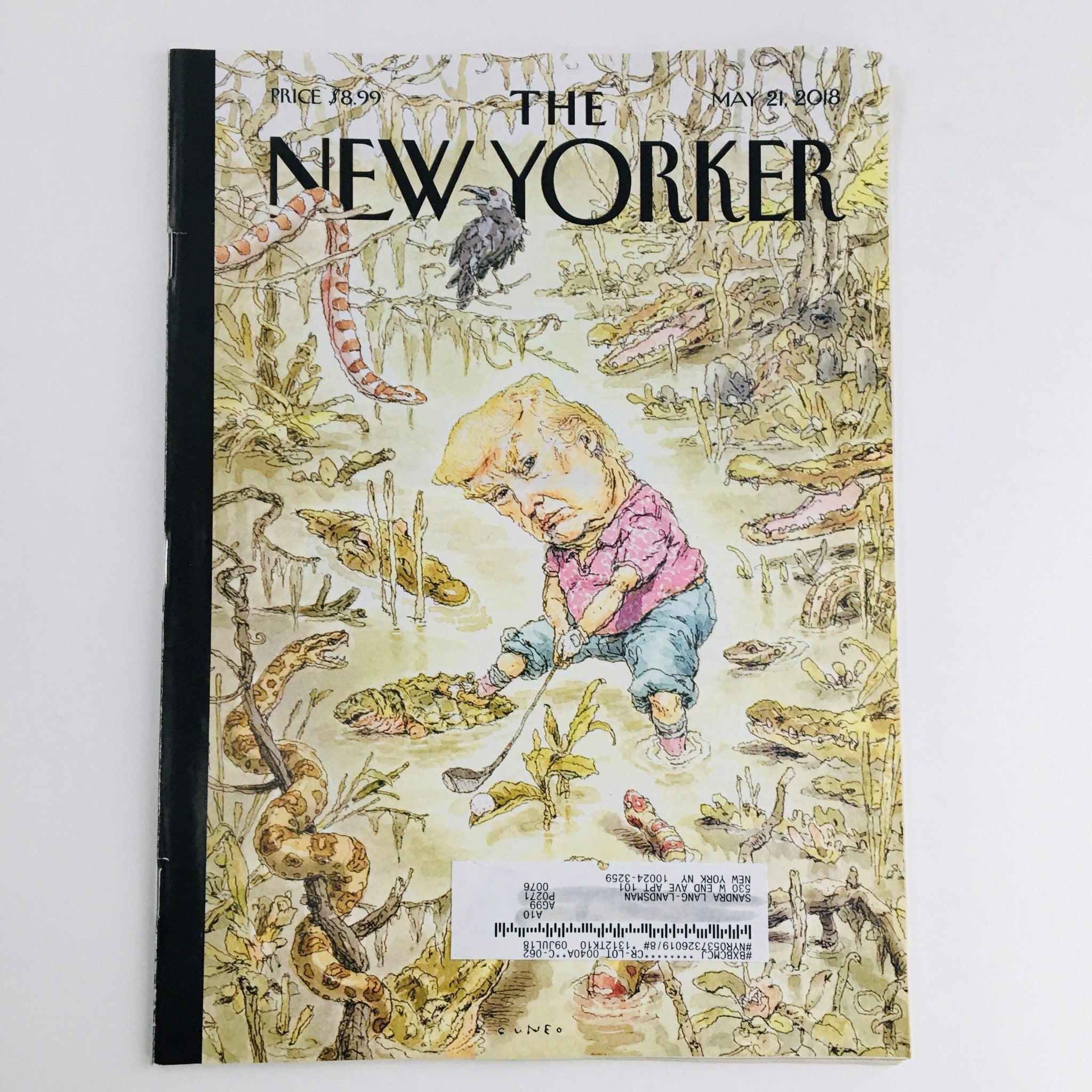 The New Yorker May 21 2018 Full Magazine Theme Cover by John Cuneo VG