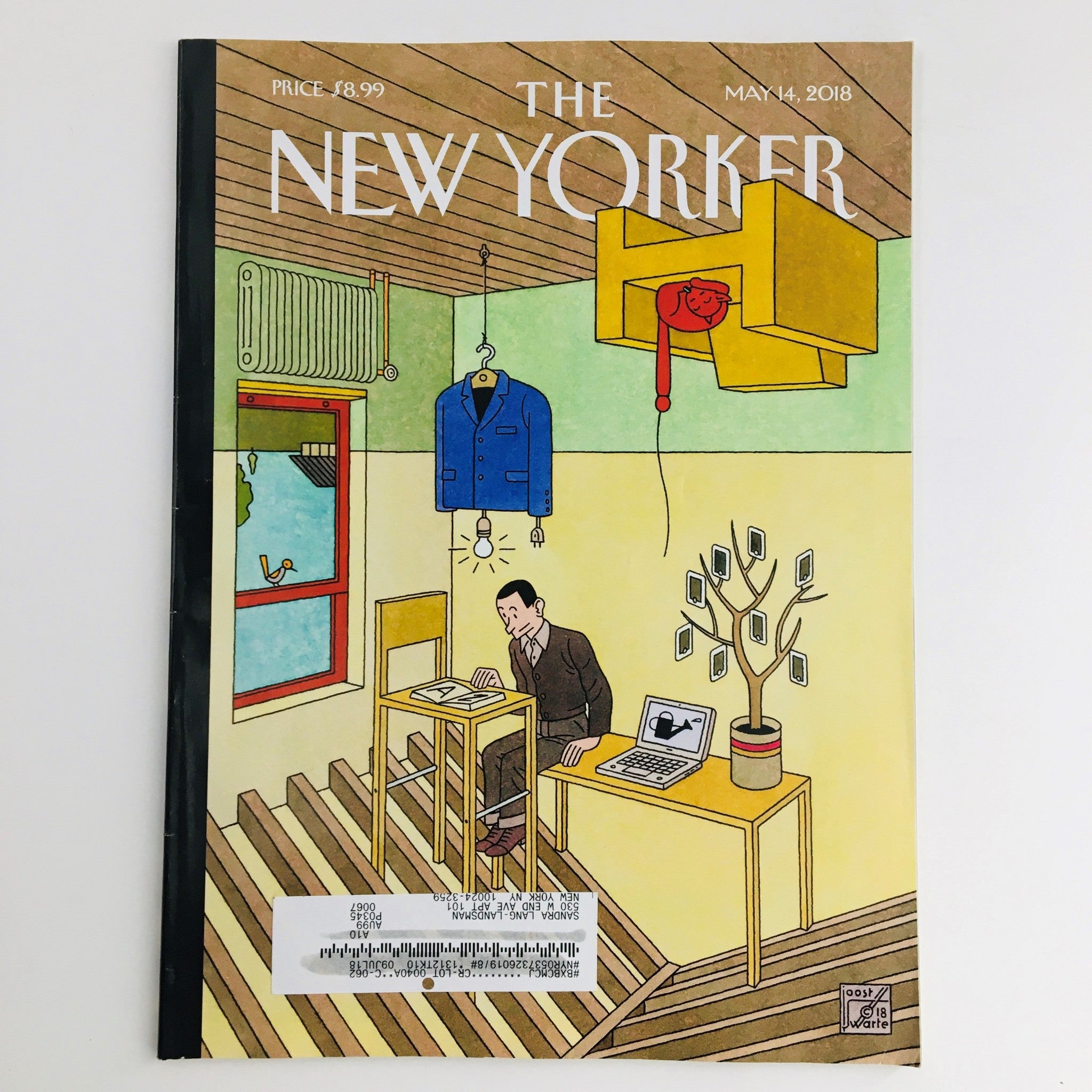 The New Yorker May 14 2018 Full Magazine Theme Cover by Joost Swarte VG