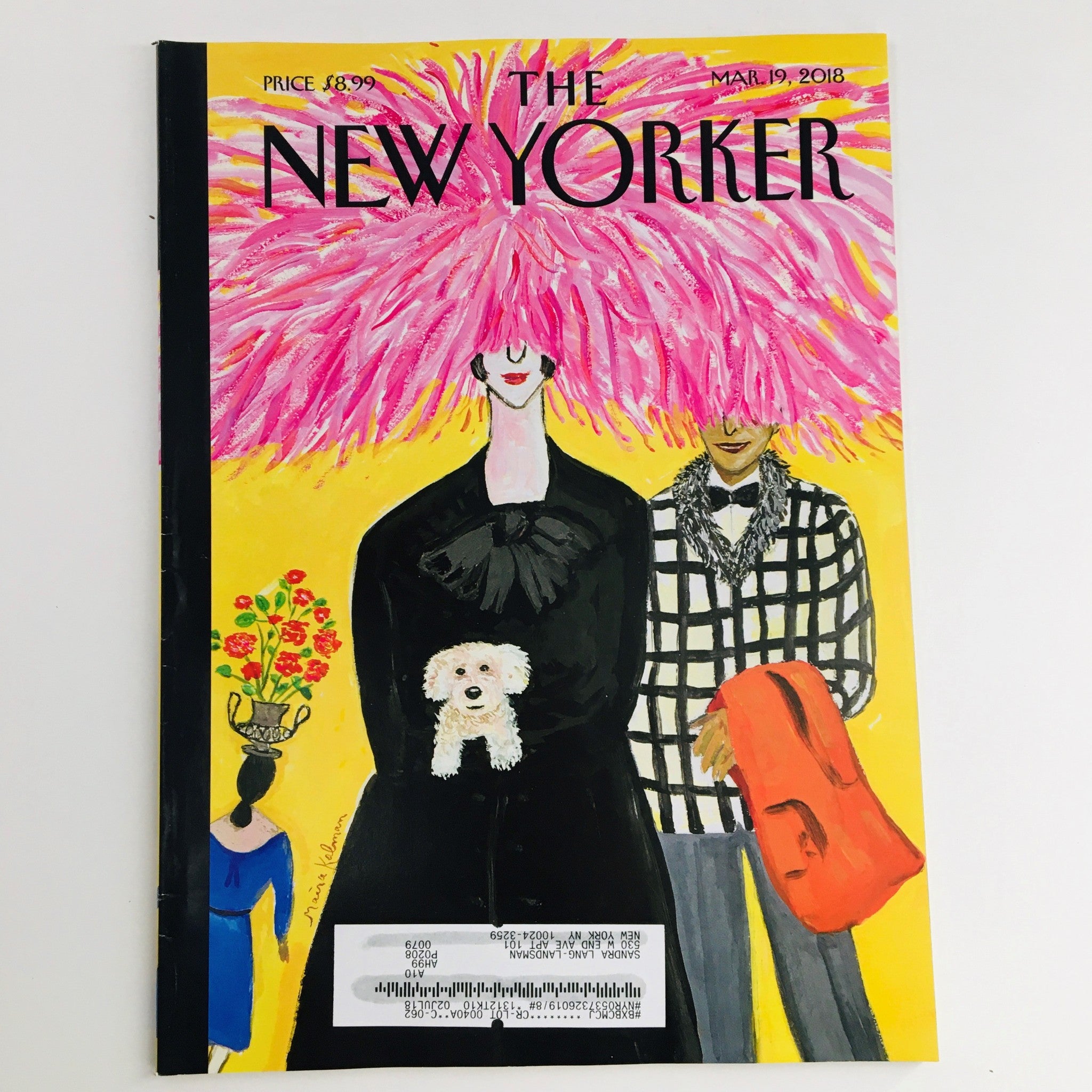 The New Yorker March 19 2018 Full Magazine Theme Cover by Maira Kalman VG