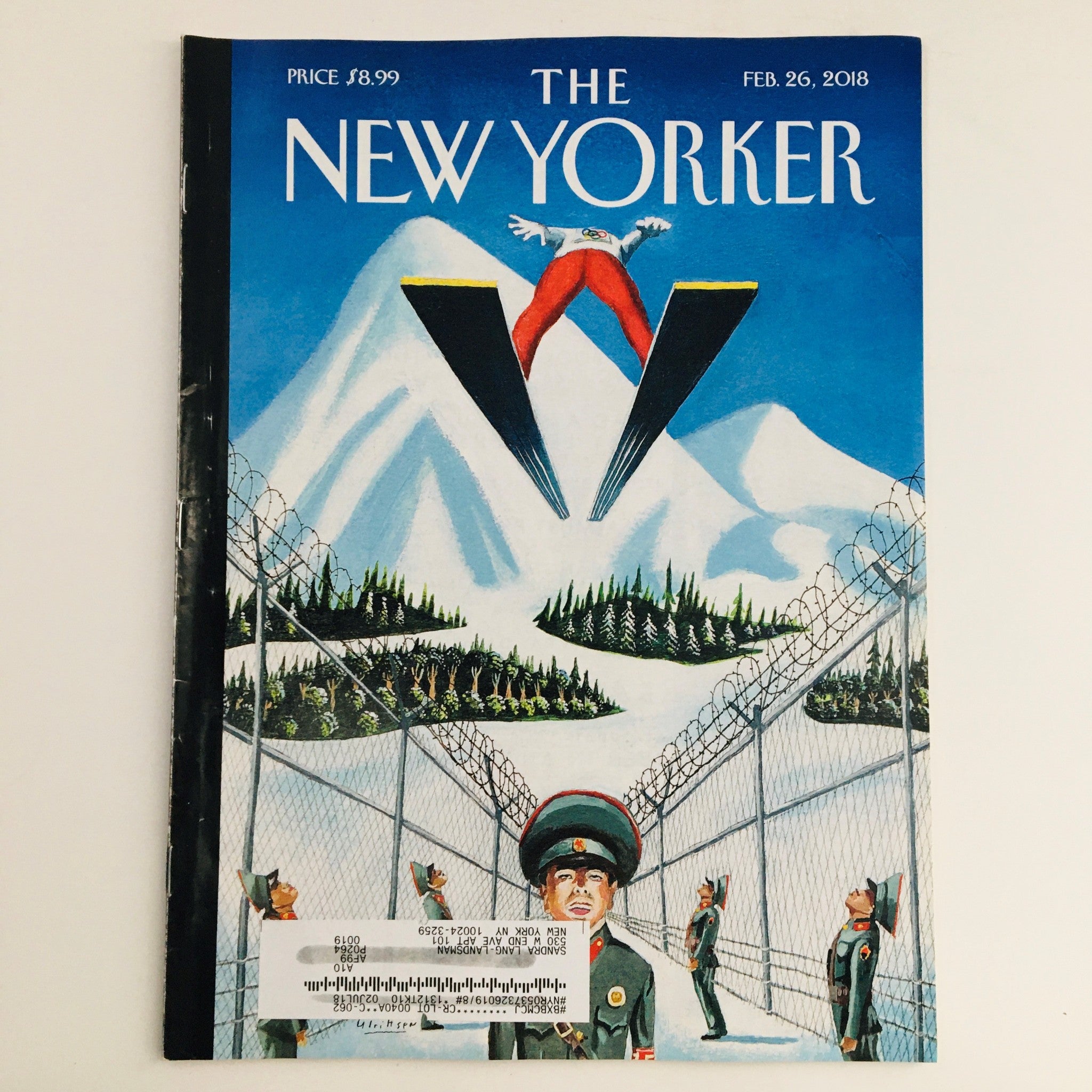 The New Yorker February 26 2018 Full Magazine Theme Cover by Mark Ulriksen VG