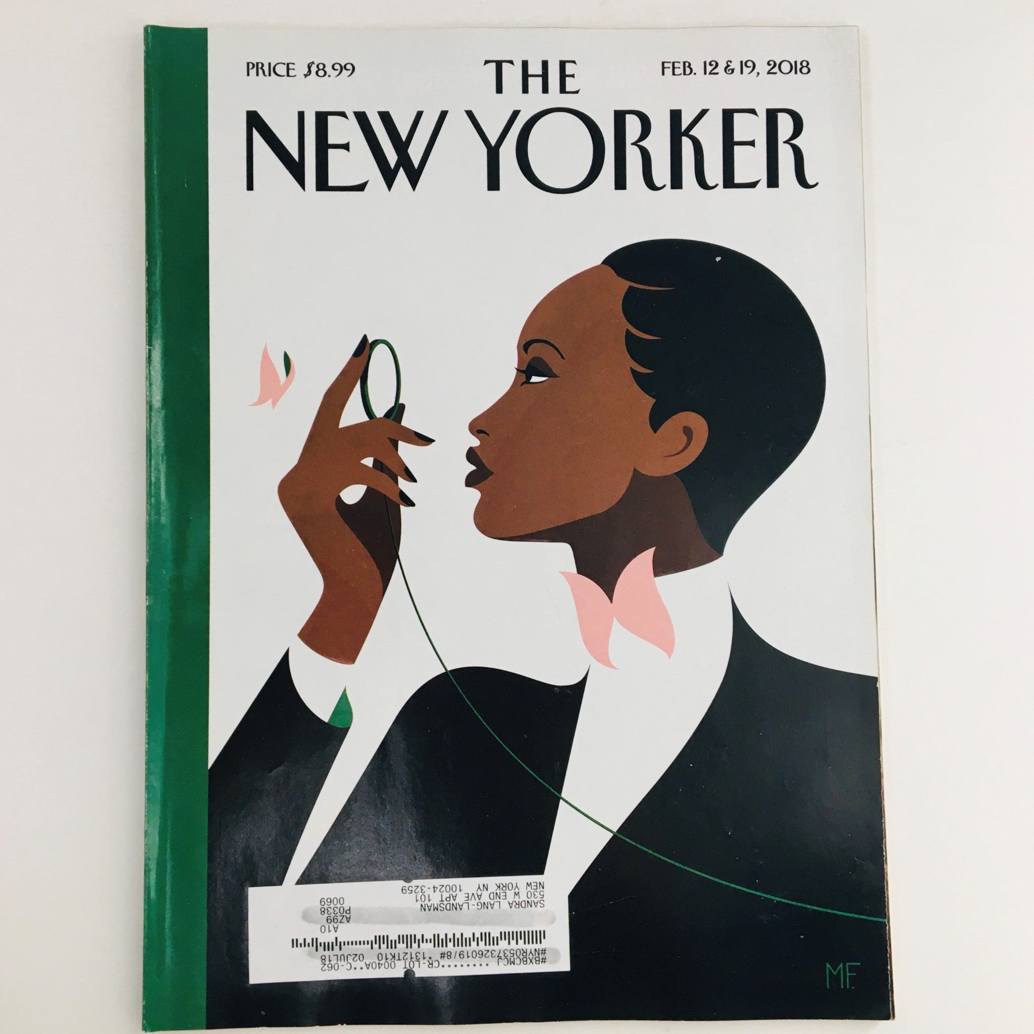 The New Yorker February 12 2018 Full Magazine Theme Cover by Malika Favre VG