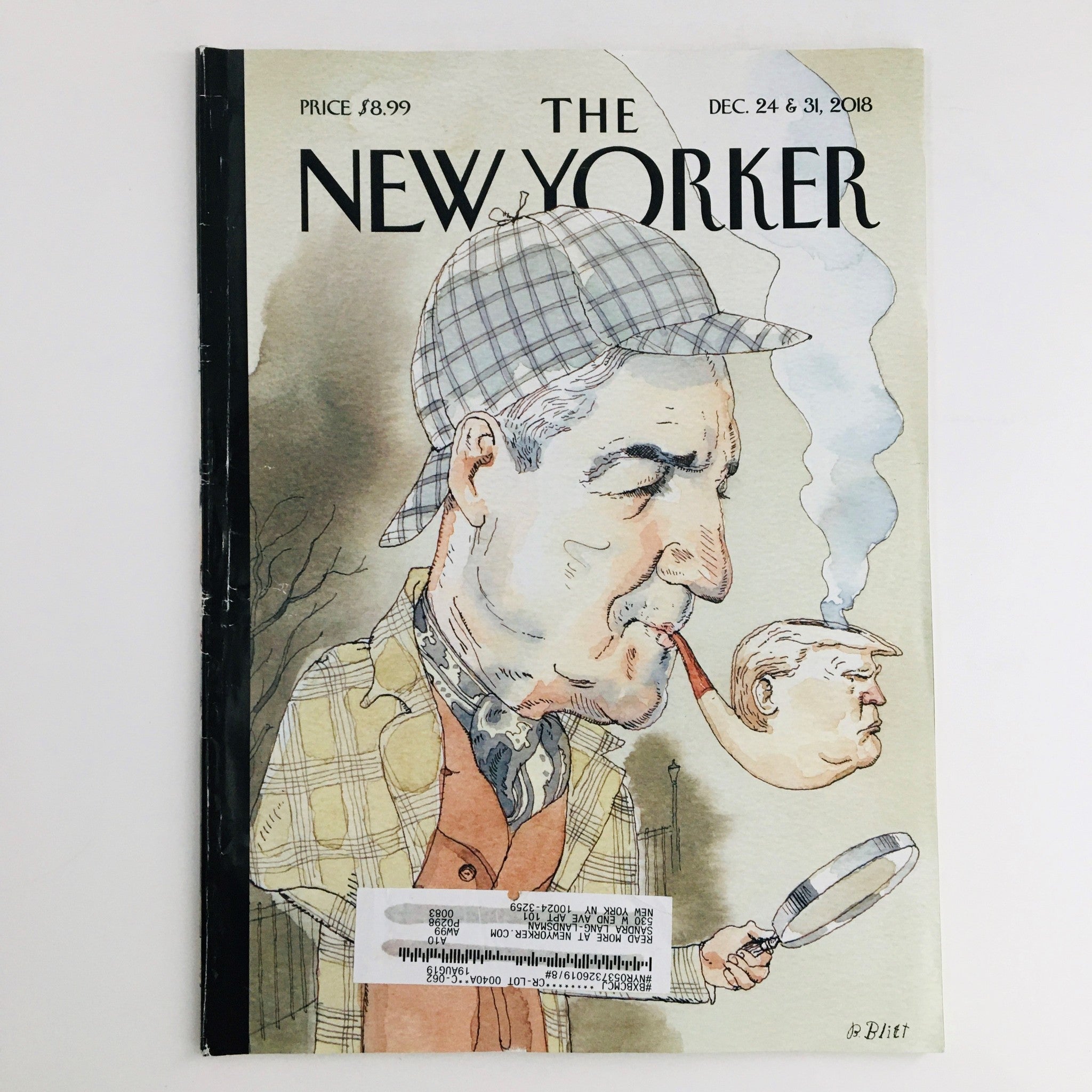 The New Yorker December 24 2018 Robert Mueller Donald Trump by Barry Blitt VG