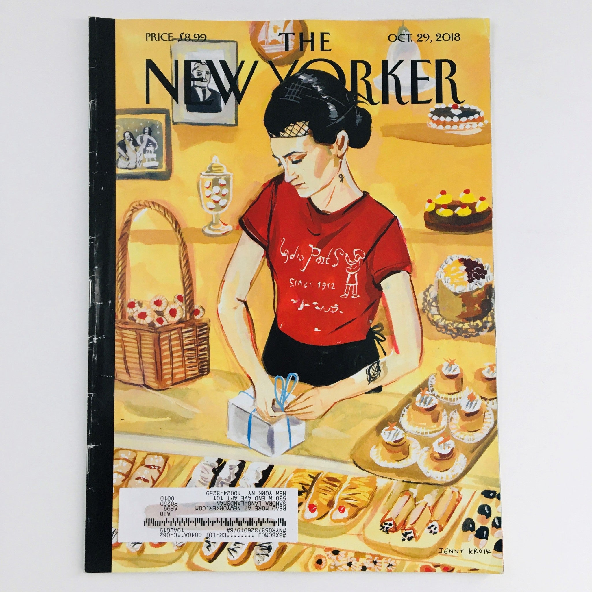 The New Yorker October 29 2018 Full Magazine Theme Cover by Jenny Kroik VG