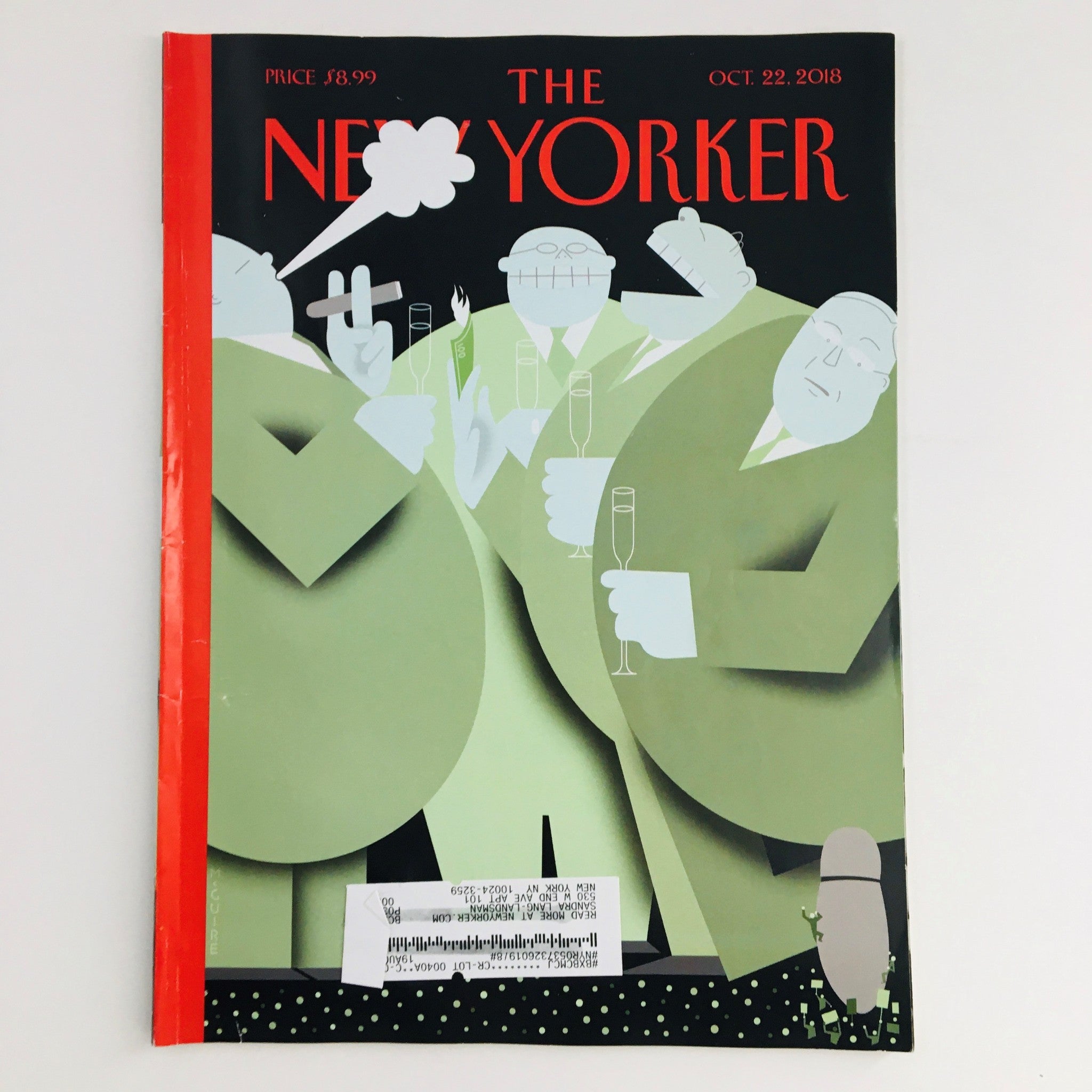 The New Yorker October 22 2018 Full Magazine Theme Cover by Richard McGuire VG