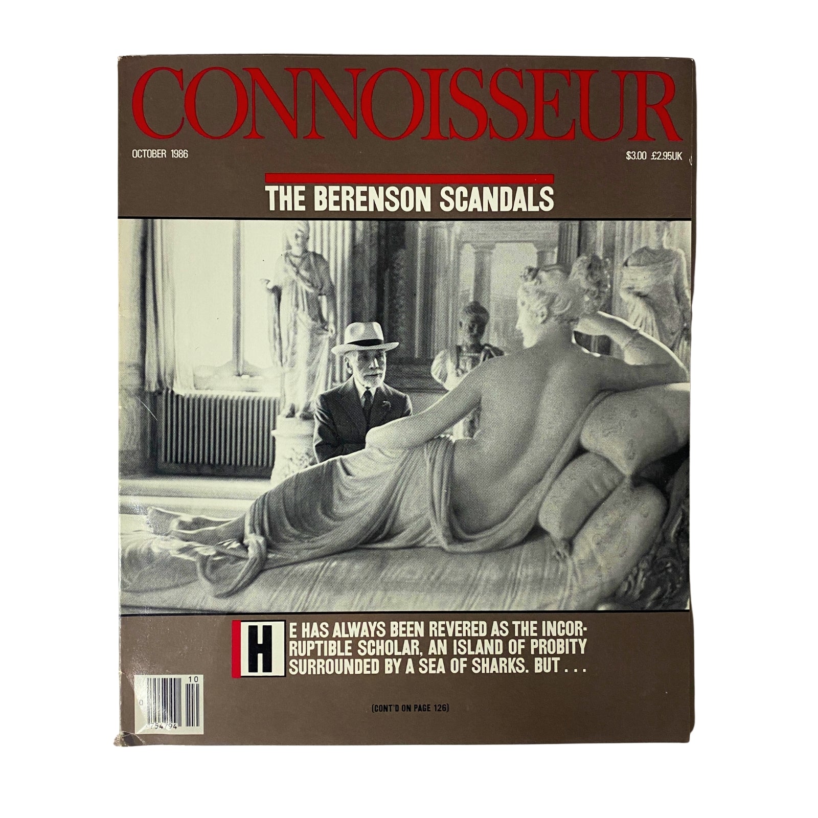Connoisseur Magazine October 1986 The Berenson Scandals No Label