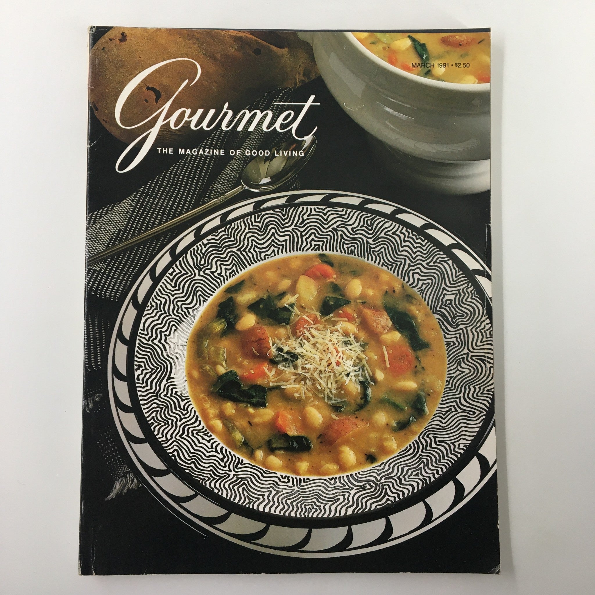 Gourmet Magazine March 1991 Gastronomie Sans Argent Dried Beans No Label