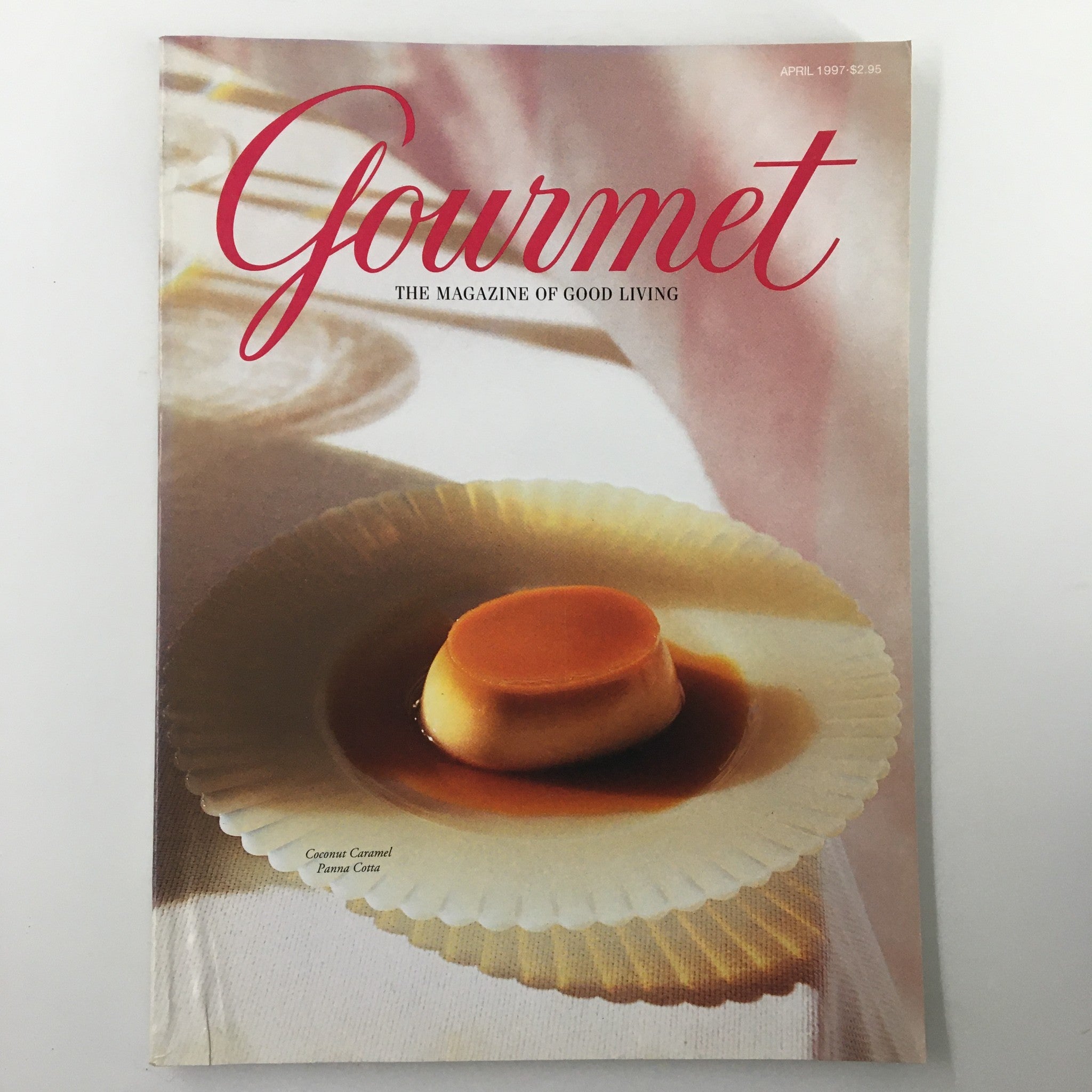 Gourmet Magazine April 1997 Coconut Caramel Panna Cotta Chic Sweets No Label