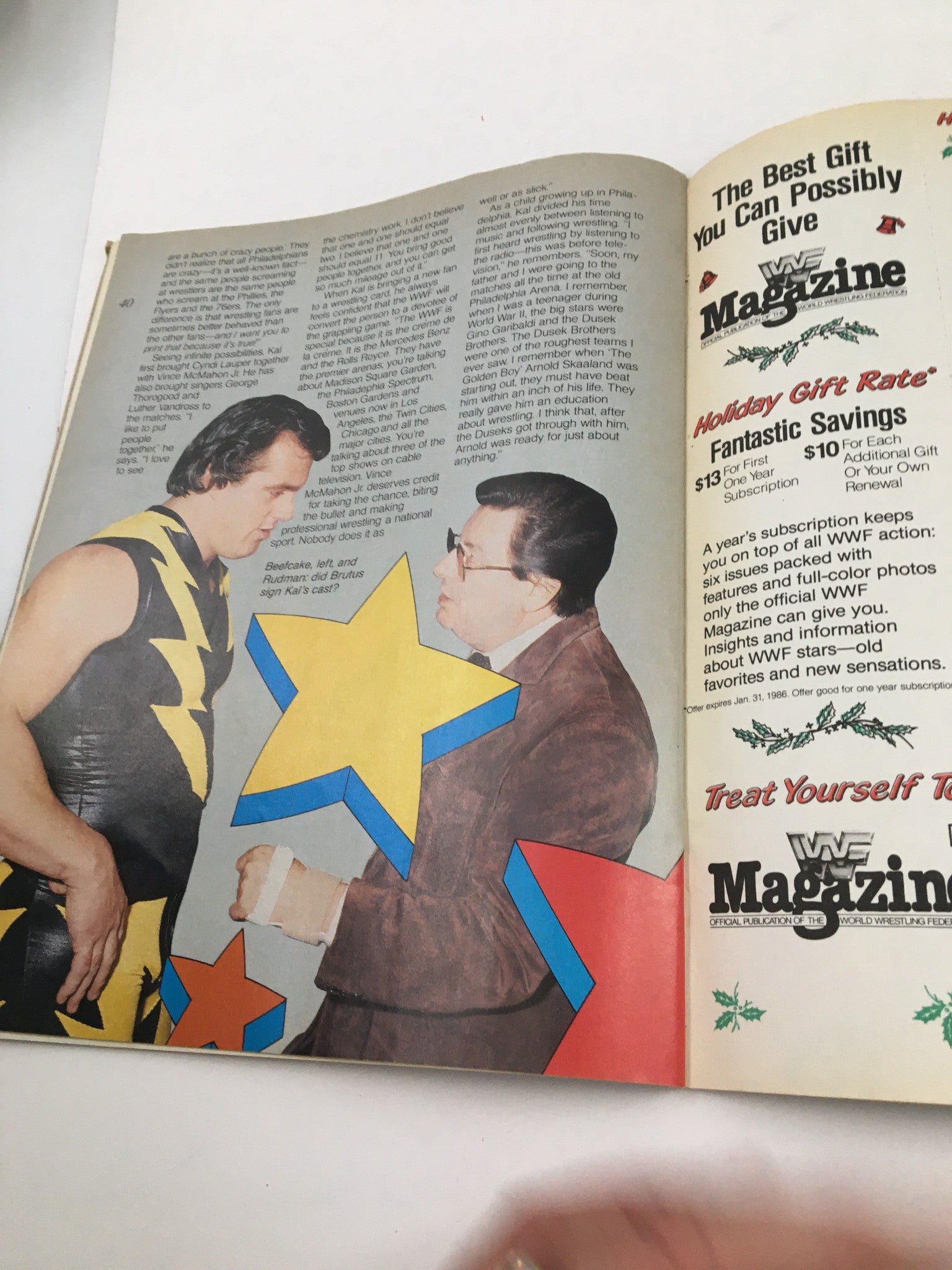 WWF Magazine October 1985 Ricky Steamboat, Randy Savage & Hulk Hogan Feature