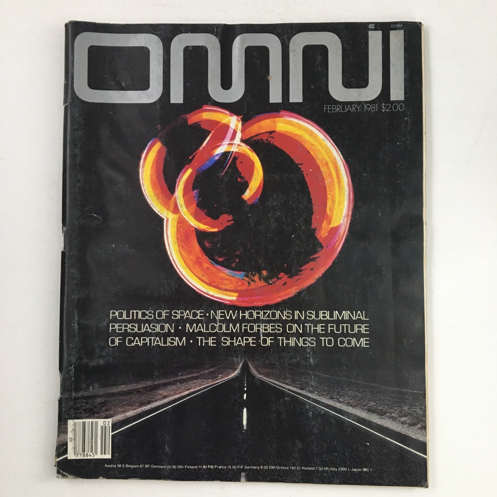 Omni Magazine February 1981 Politics of Space & Malcolm Forbes Future, No Label