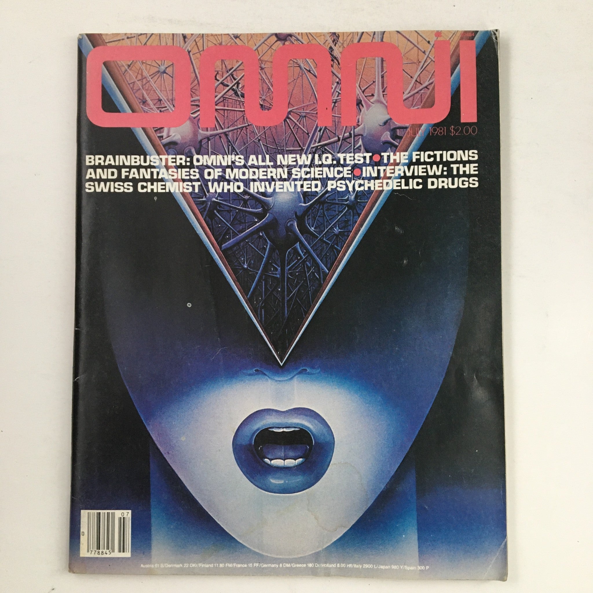 Omni Magazine July 1981 Brainbusters, The Fictions & Fantasies, No Label