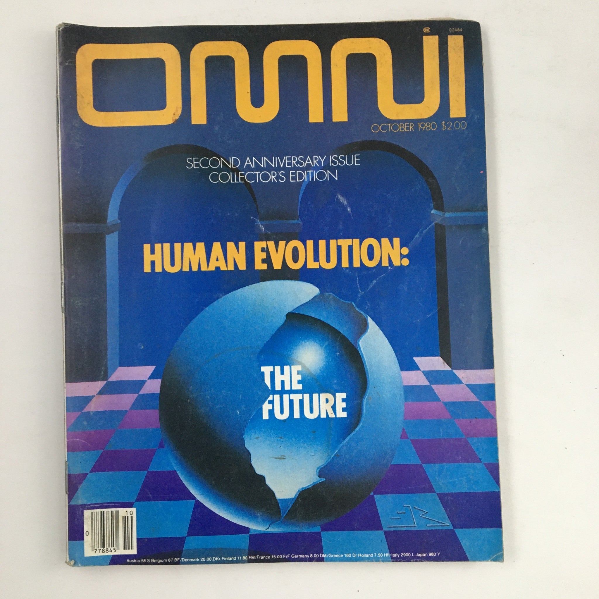 Omni Magazine October 1980 Anniversary Issue Human Evolution The Future No Label