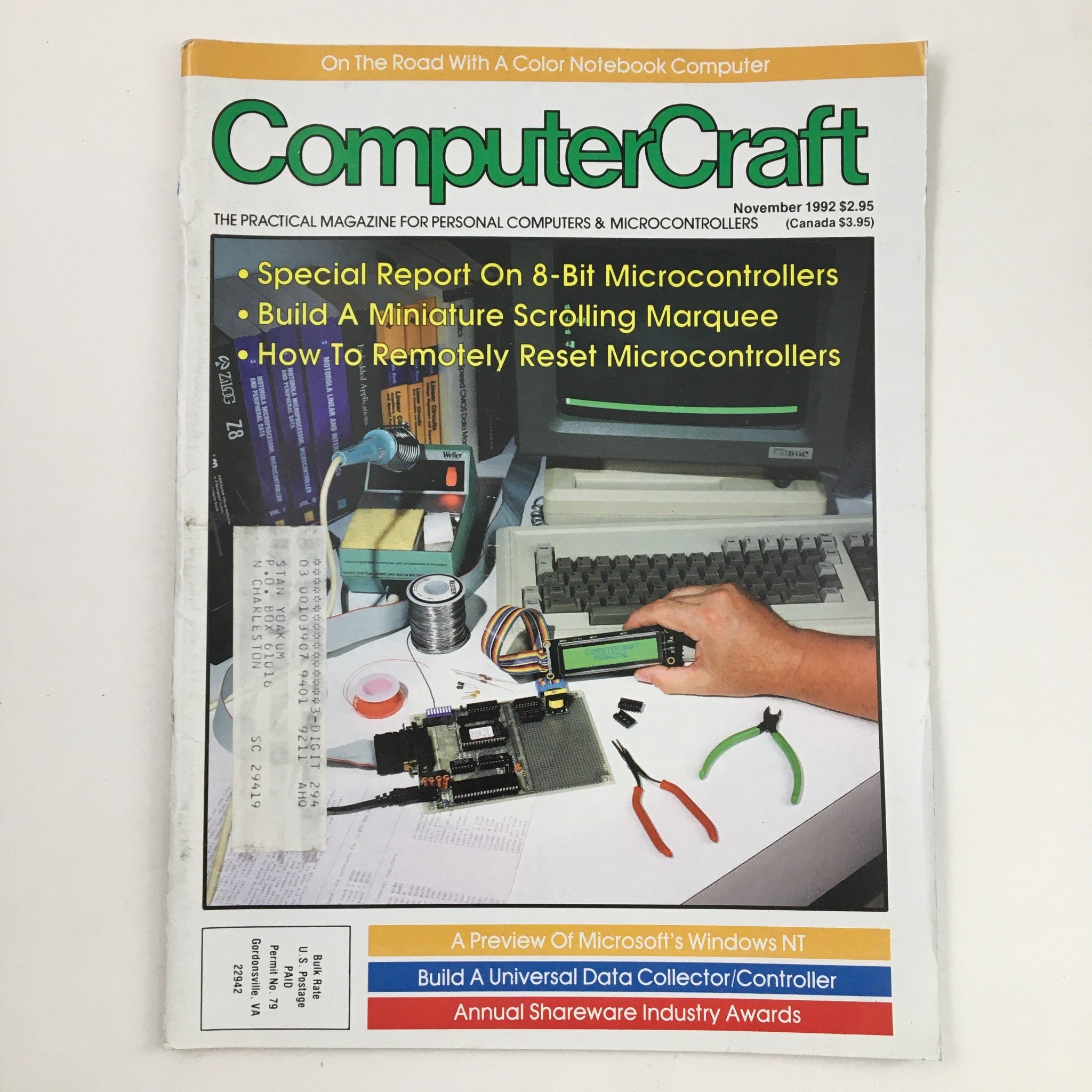 Computer Craft Magazine November 1992 Build Universal Data Collector/Controller